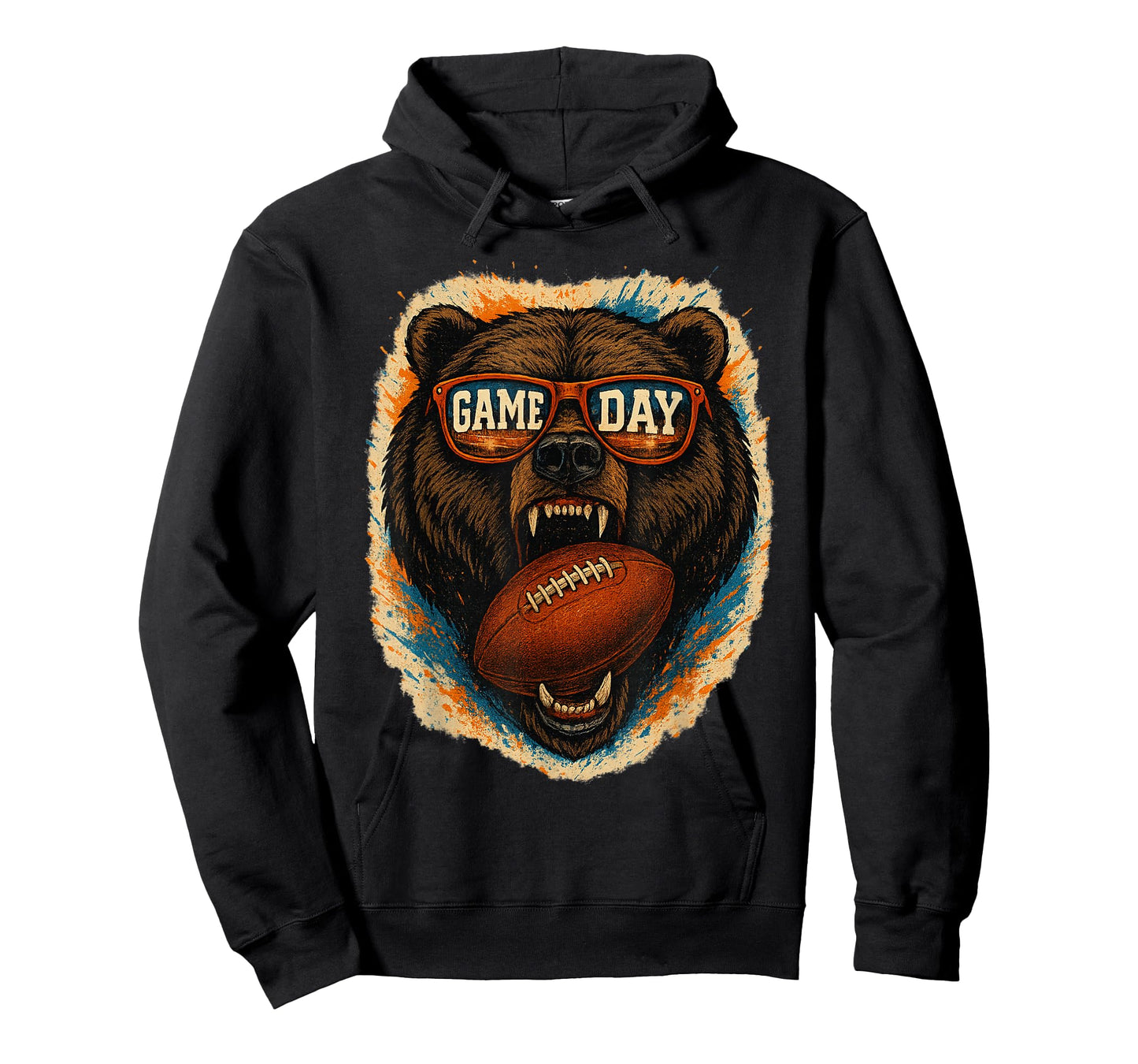 Funny Football Bear with Sunglasses, Game Day Bear T-Shirt