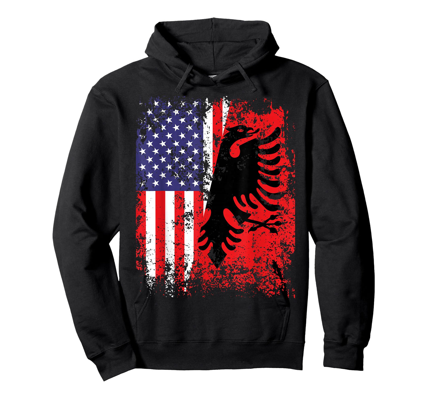Albanian American Flag Shirt Patriotic USA Albania Flag T-Shirt