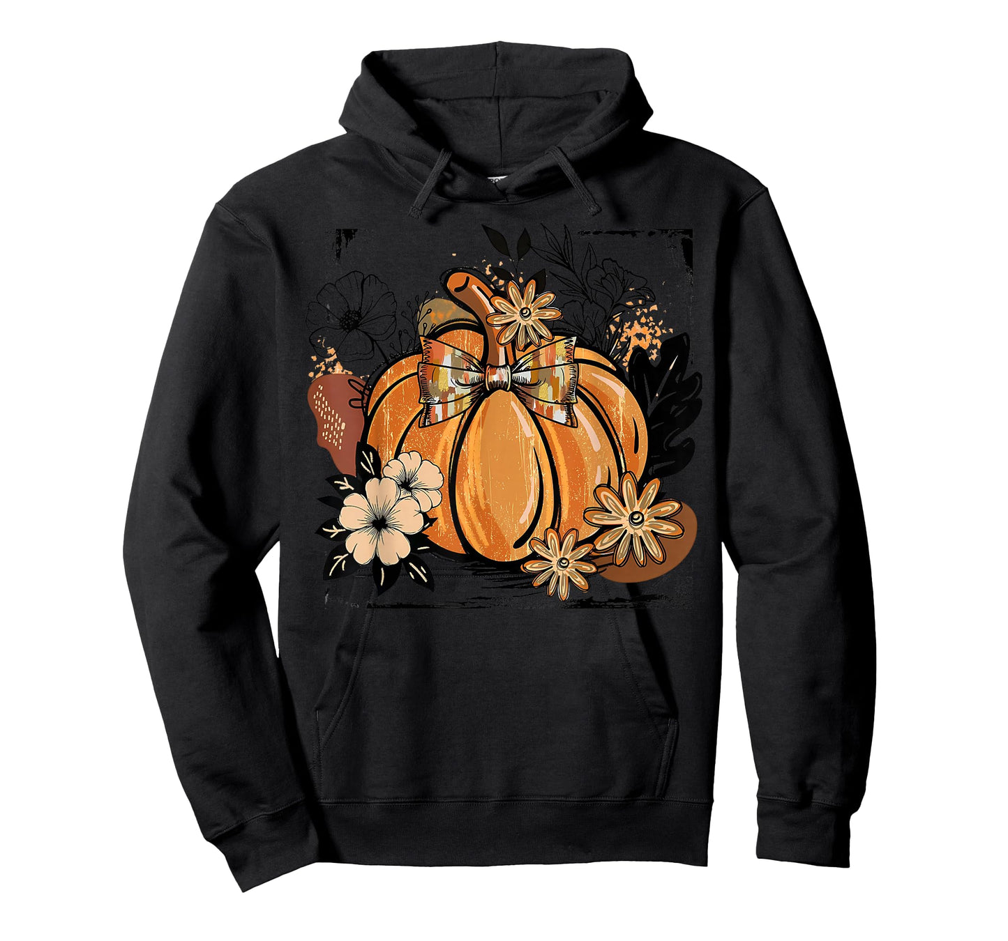 Floral Fall Pumpkin Boho Pumpkin Coquette Vintage Autumn T-Shirt