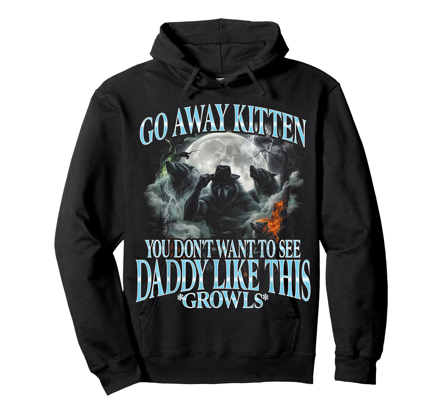 Go Away Kitten, Funny Bootleg Daddy Sigma Wolf T-Shirt