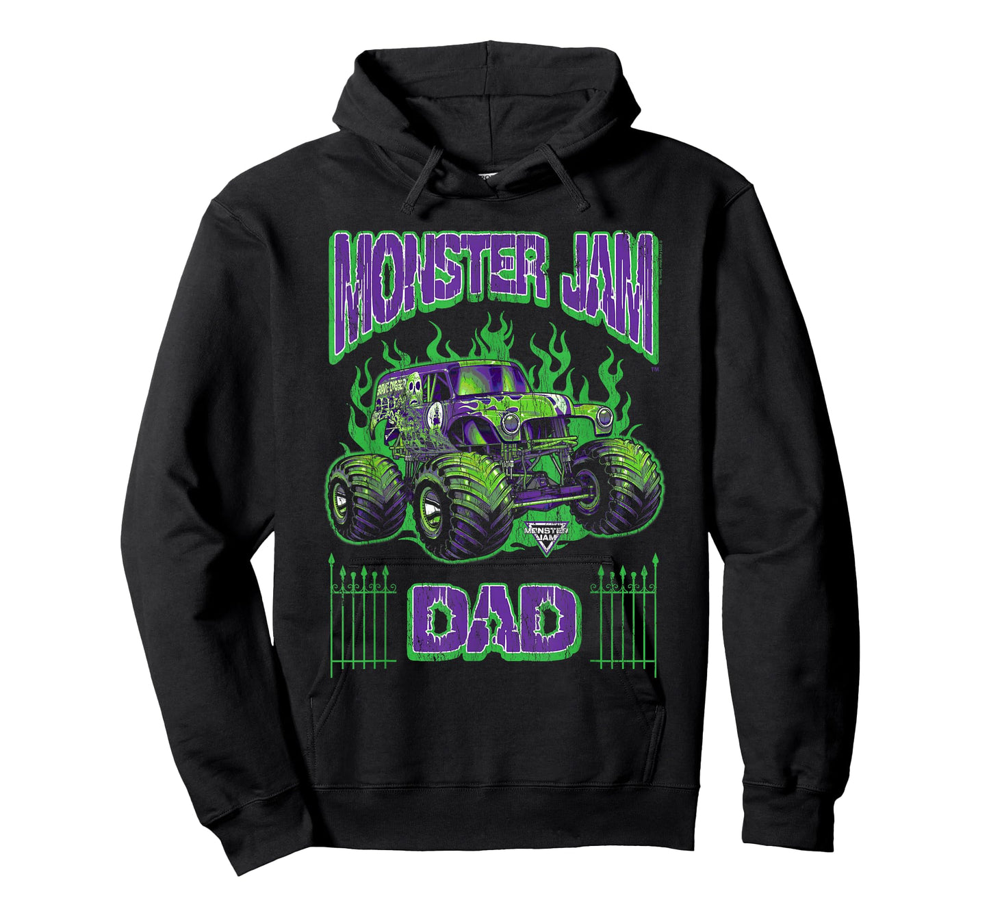 Monster Jam Grave Digger Dad Family Motorsports T-Shirt