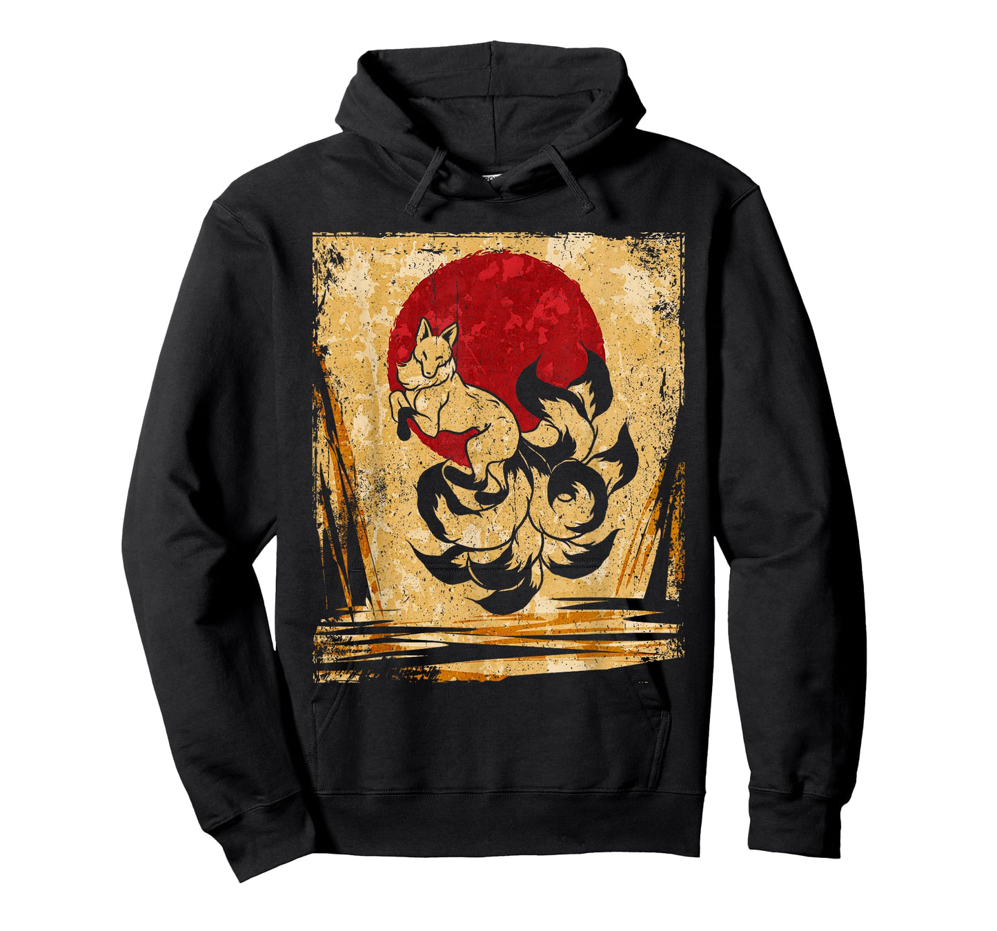 Nine-tailed fox Japanese retro art T-Shirt