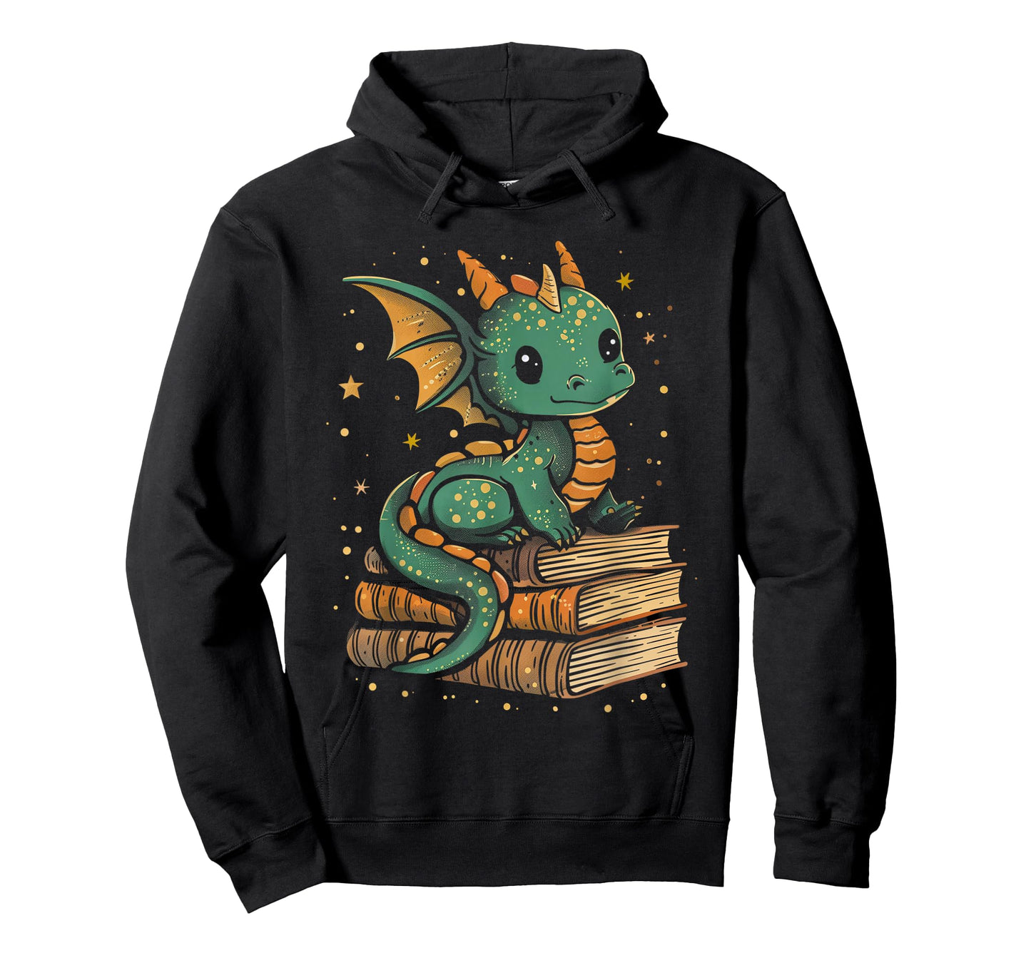 Cute Kawaii Dragon Fantasy Book Lover Book Nerd T-Shirt