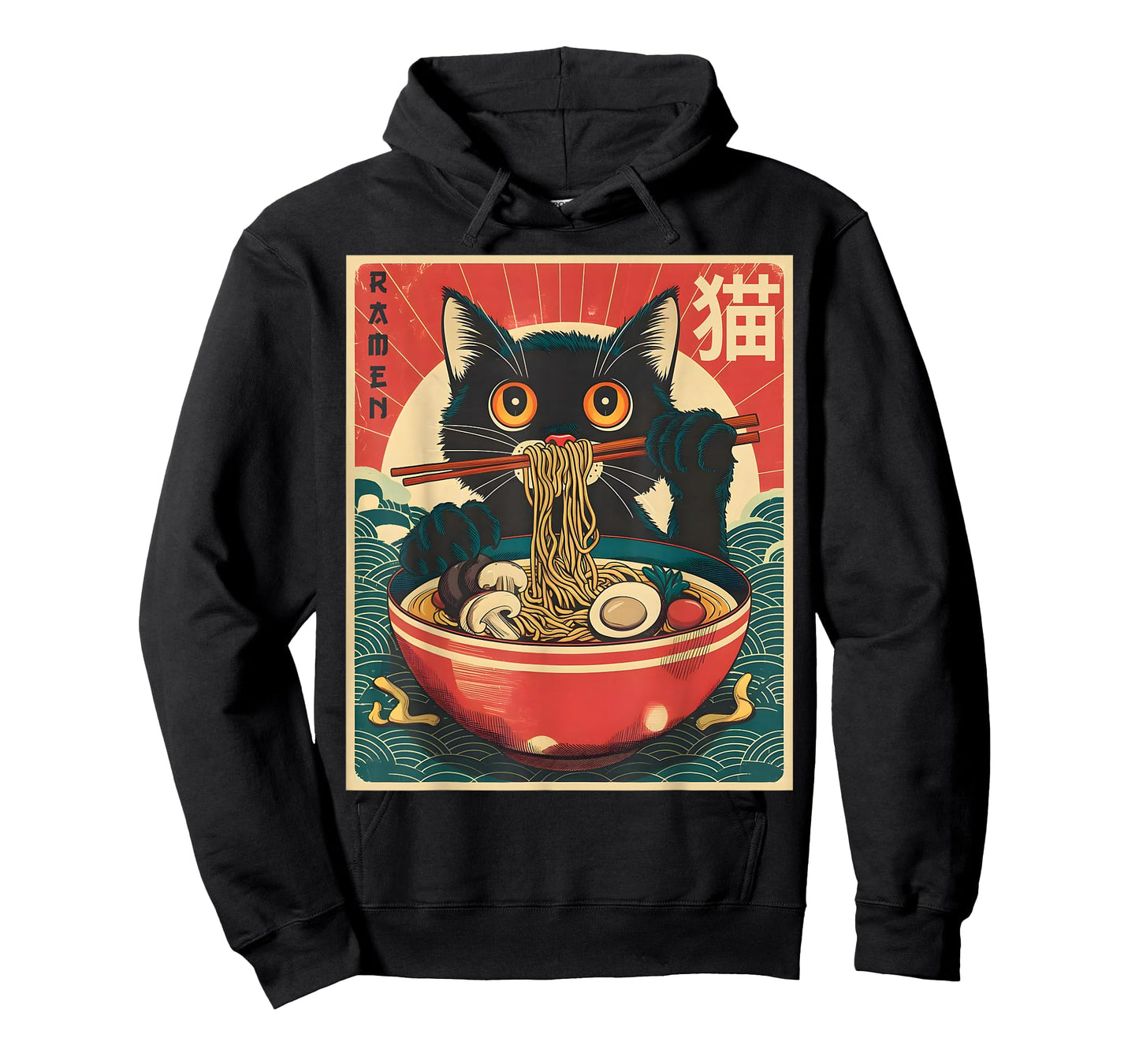 Anime Shirt Men Women Kids Cat Ramen Noodles Unisex-Adults Unisex-Kids Kawaii Cat Anime Gifts Cat Ramen Graphic Tee Japanese Funny T-Shirt