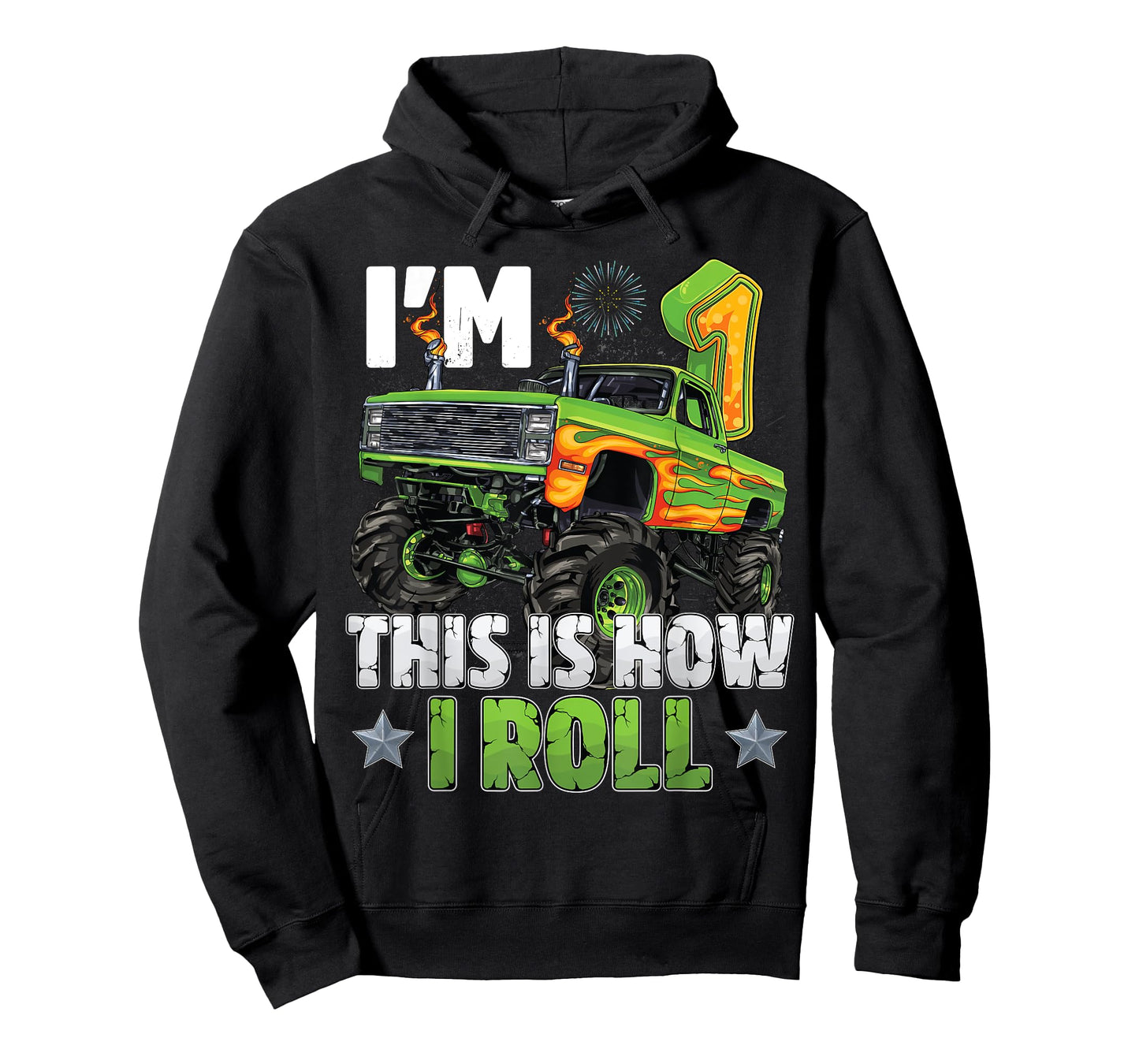 This Is How I Roll 1st Birthday Boy Monster Truck 1 Year Old T-Shirt