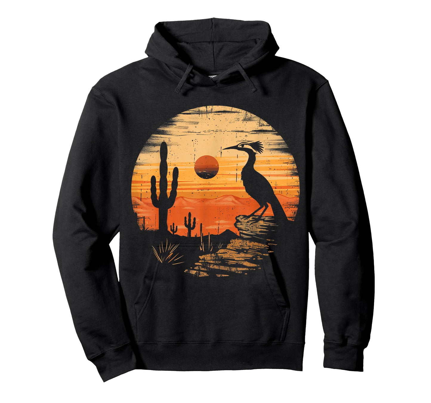 Roadrunner Bird Desert Landscape Cactus Arizona Texas Nevada T-Shirt