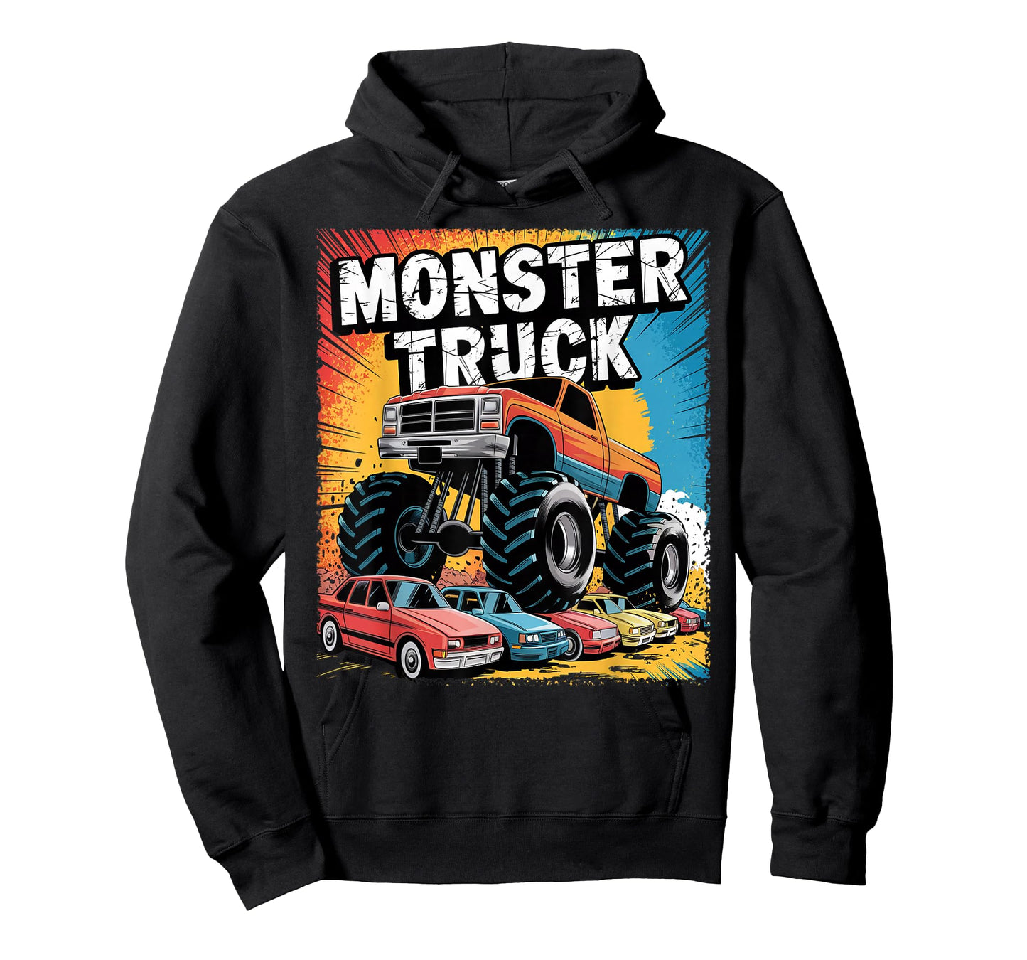 Monster Truck Crushing Cars Apparel for Monster Truck Lovers T-Shirt