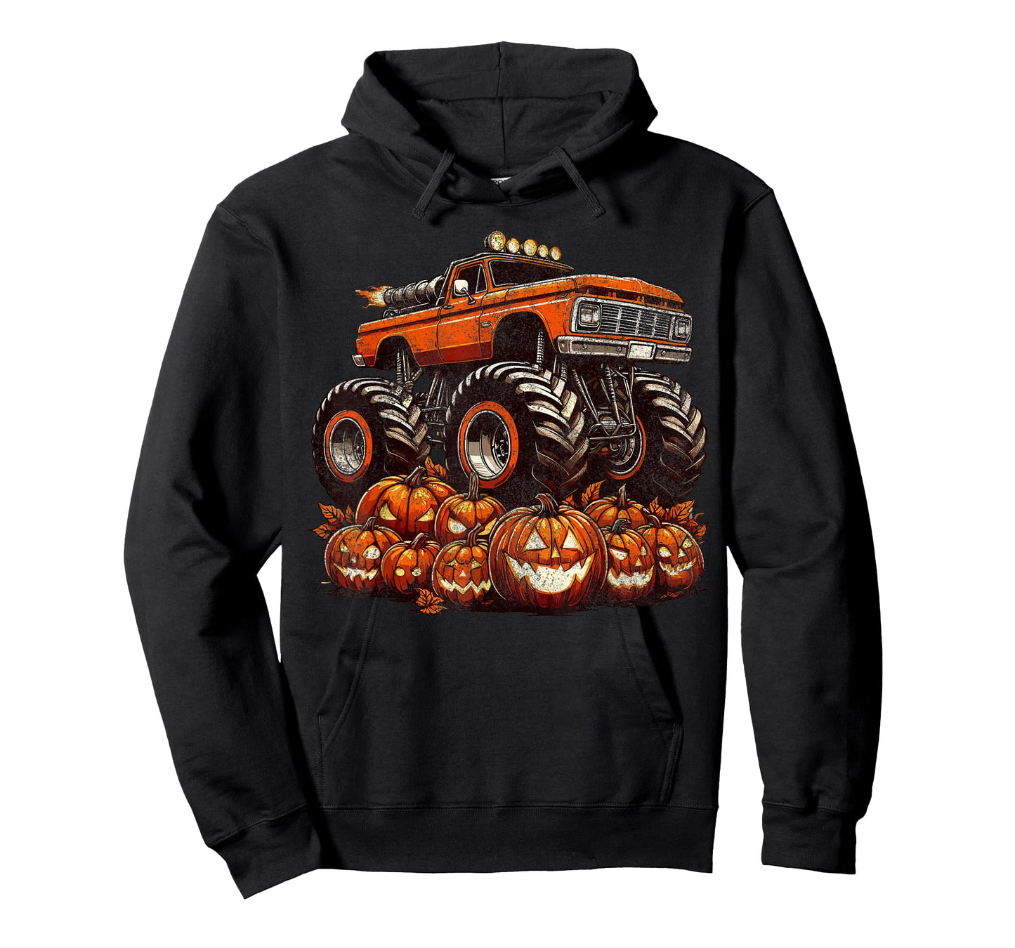 Halloween Monster Truck Boys Pumpkin Halloween T-Shirt