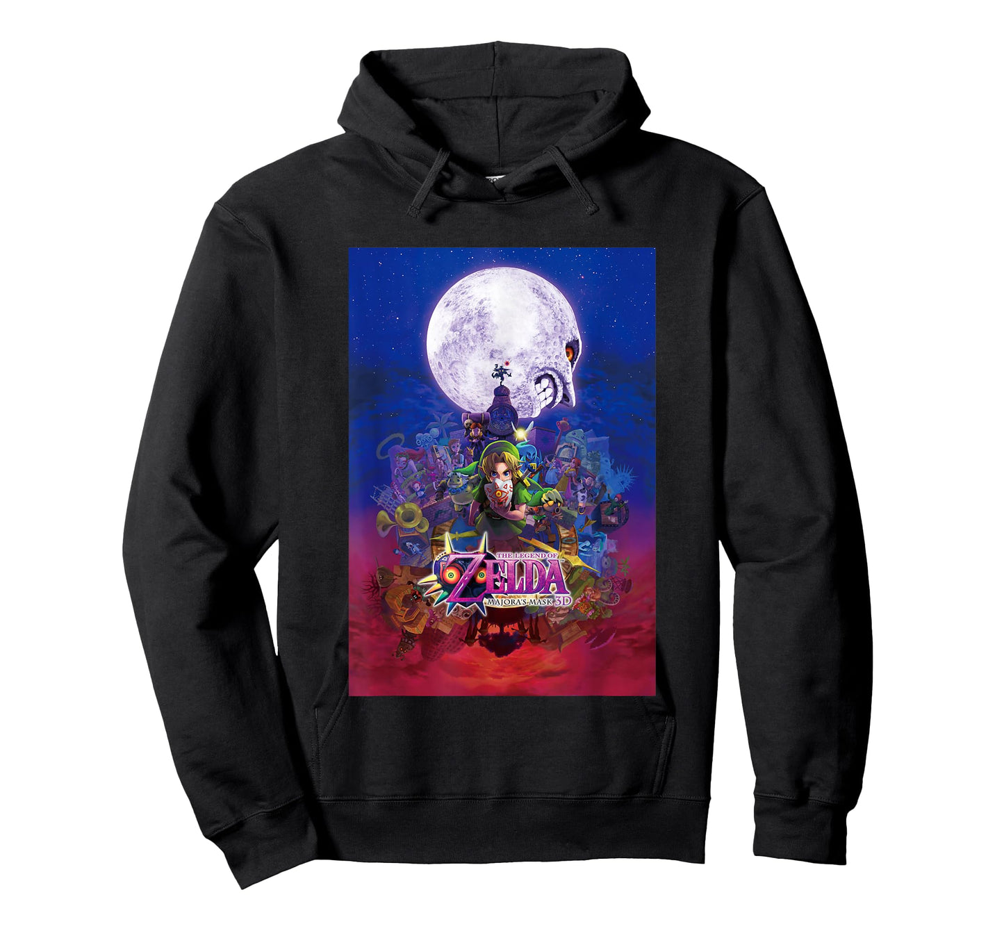 The Legend of Zelda Majora's Mask Gradient Distressed Poster T-Shirt