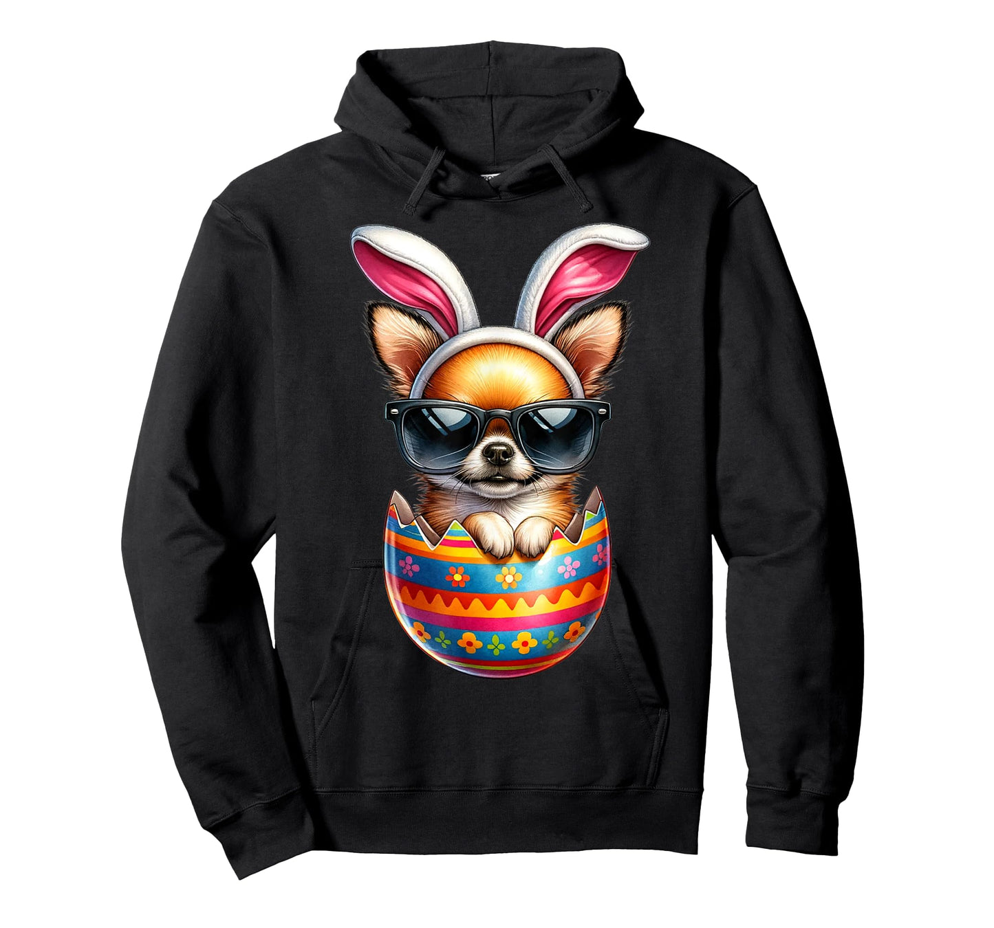 Chihuahua Dog Lover Easter Egg Happy Easter Bunny Ears Men Women Kids T-Shirt