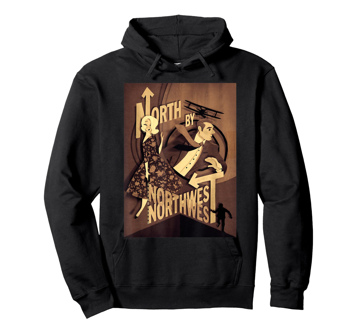 WB100 North by Northwest Sepia Tone Fine Art Poster T-Shirt