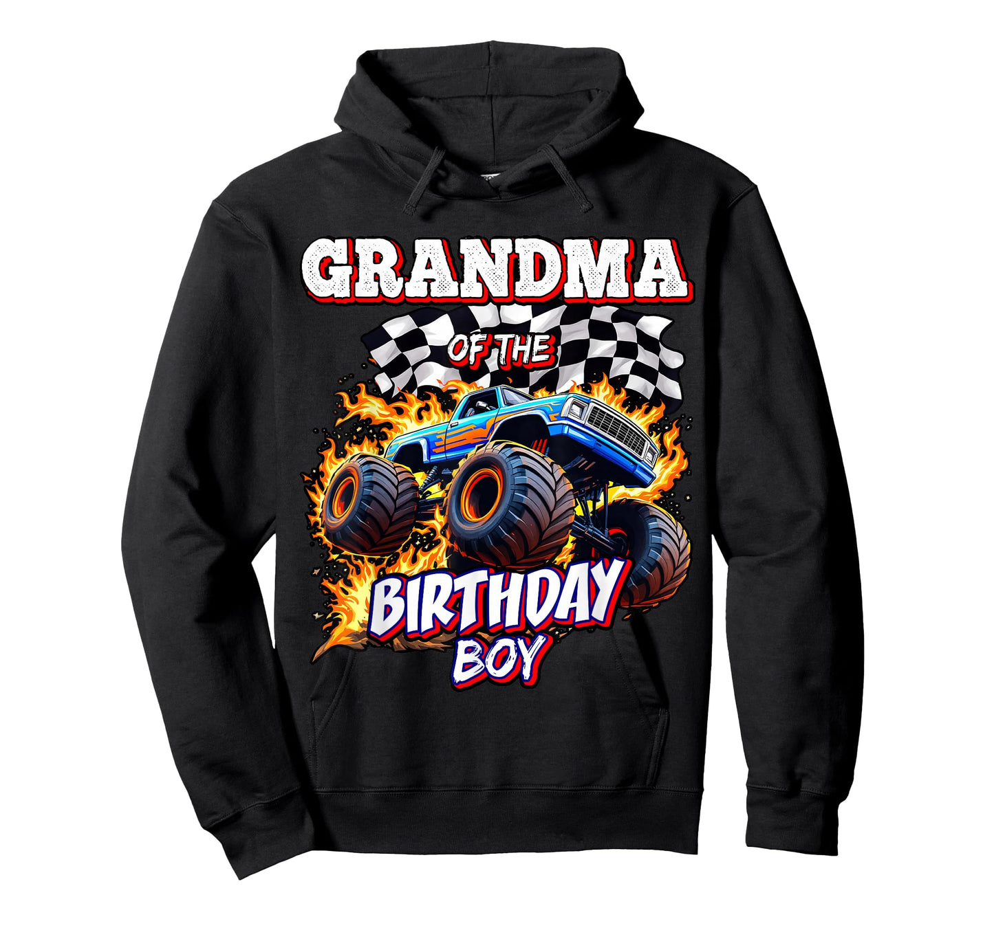 Grandma of the Birthday Boy Monster Truck Birthday Party T-Shirt
