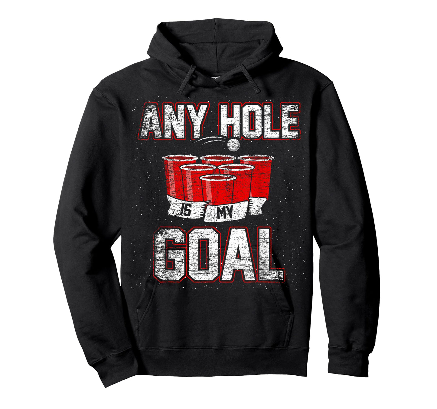 College Beer Drinking Party Frat Shirt Any Hole is My Goal T-Shirt