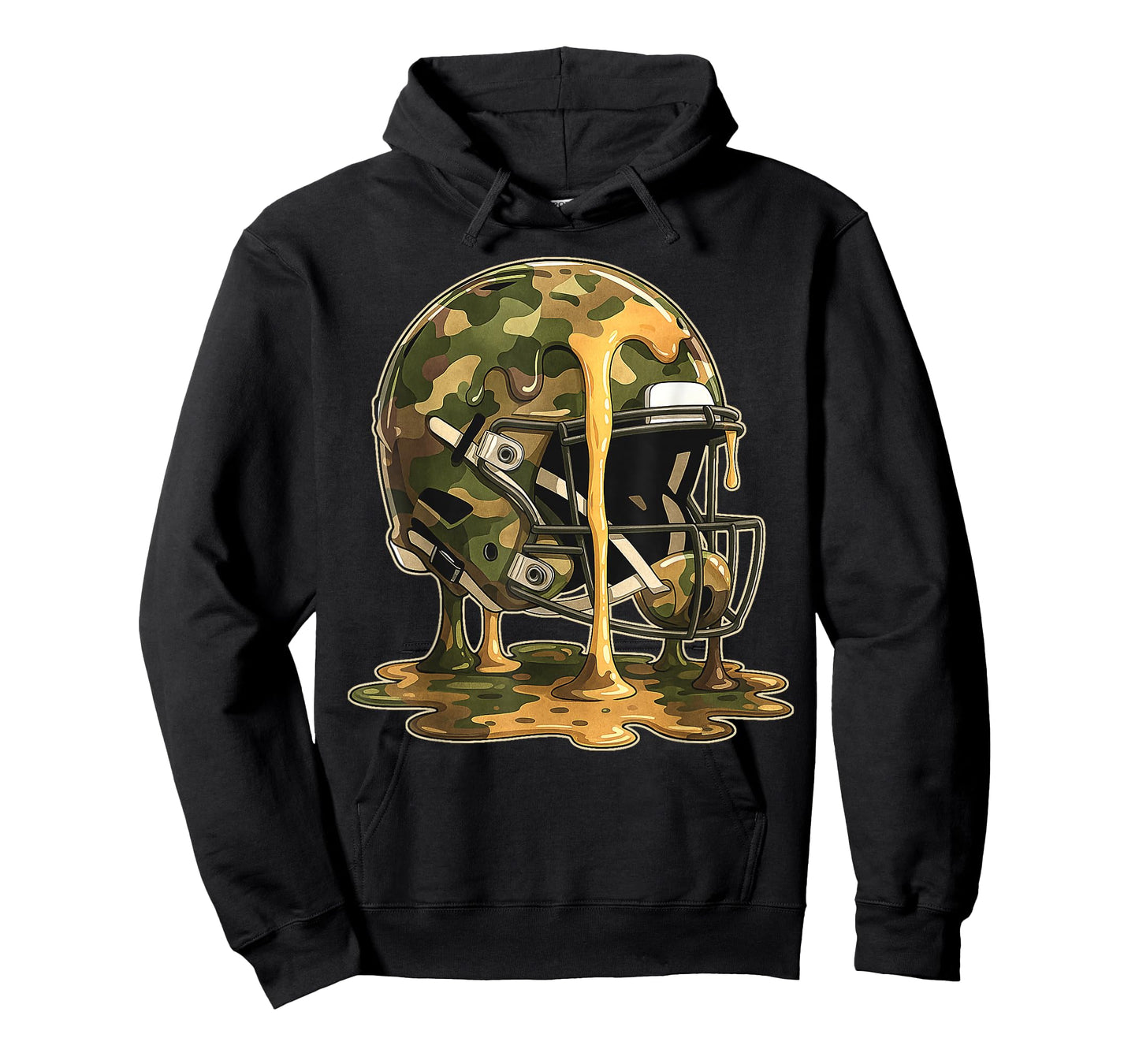 Football Drip Camo Football Ice Cream Sprinkle Respect Drip T-Shirt