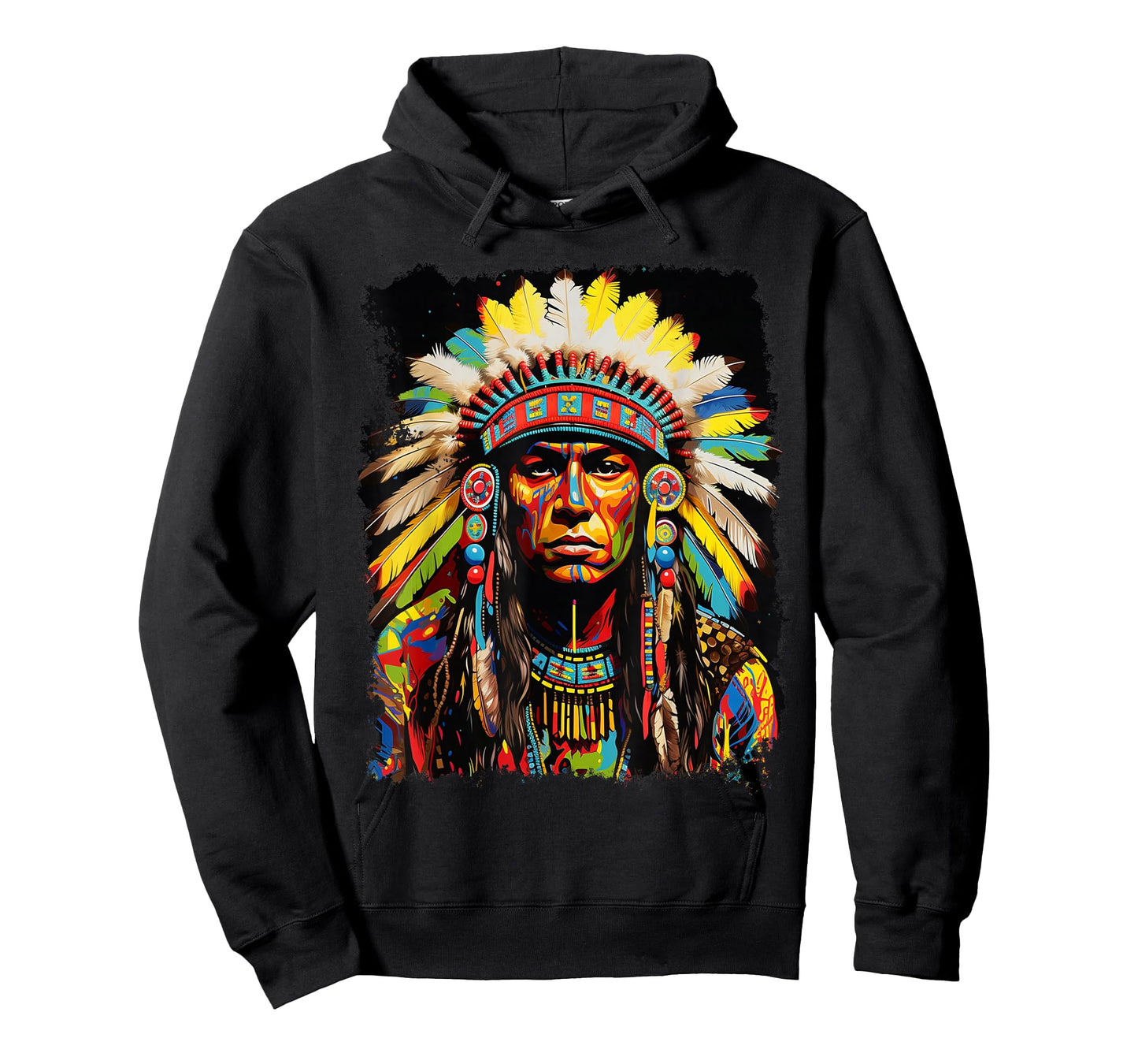 Wolf Native American Design T-Shirt