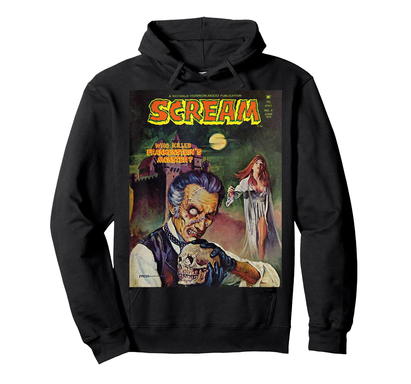Halloween Horror Vintage Skull Monster Comic Book Retro T-Shirt