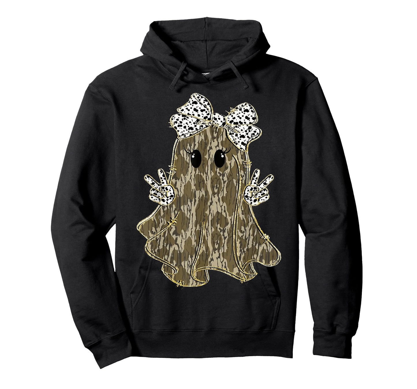 Funny Halloween Camouflage Camo Ghost Hello Hunting Season T-Shirt