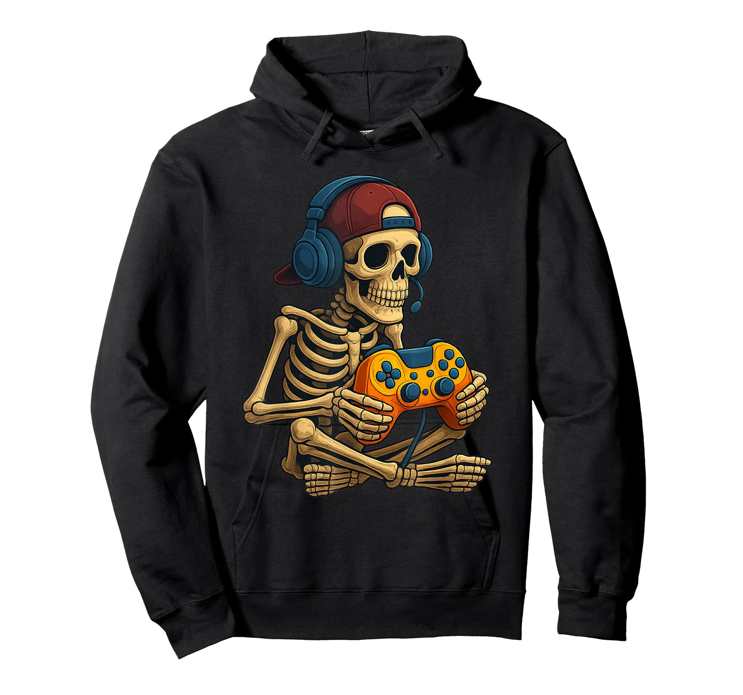 Gamer Halloween – Video Game Skeleton with Controller T-Shirt