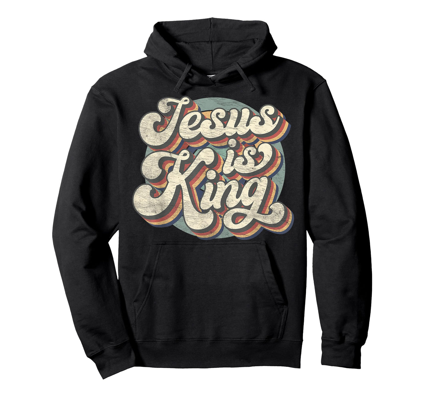 Retro Jesus Is King Christian Bible Religious Mens Womens T-Shirt