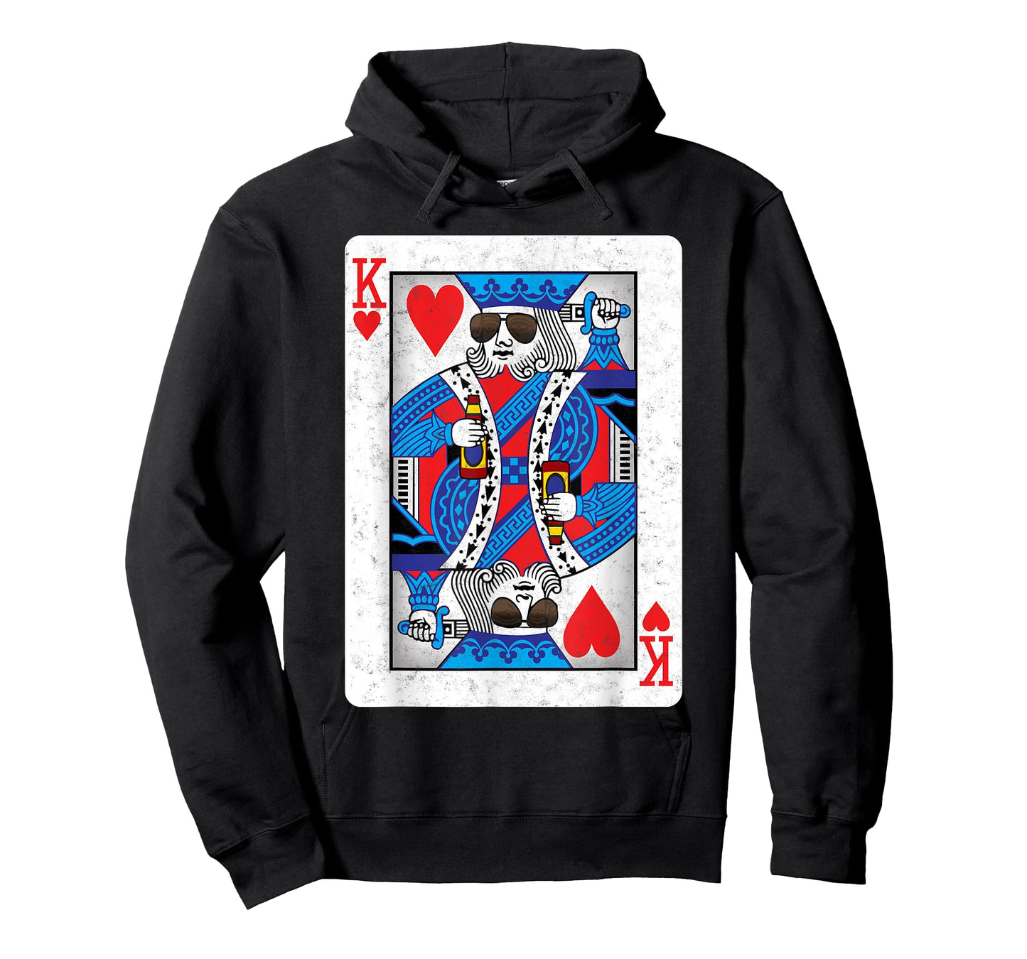 The Cool King of Hearts - Funny Poker Night T-Shirt