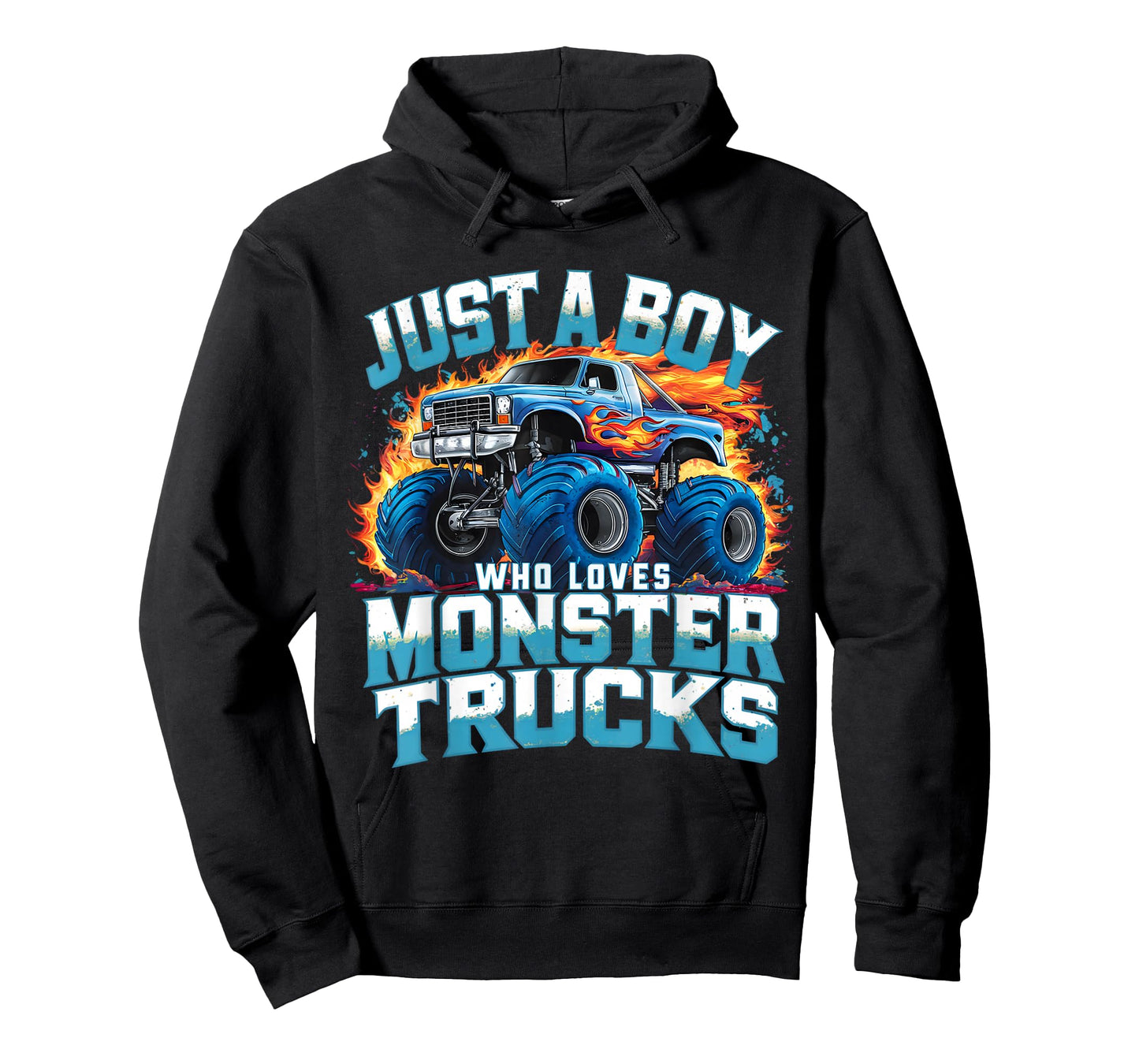 Just A Boy Who Loves Monster Trucks T-Shirt