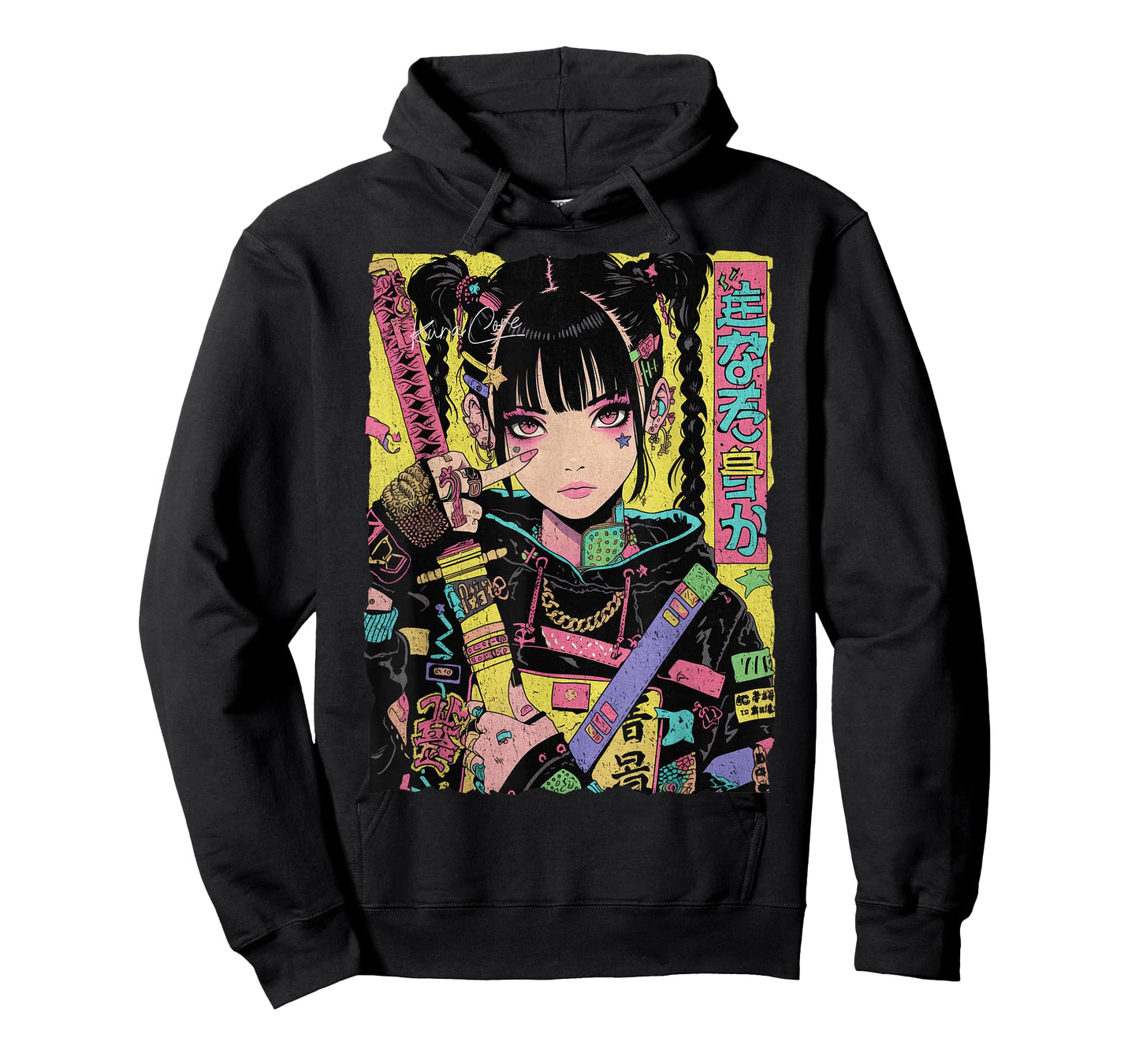 Japan Streetwear Cyberpunk Y2K Hip Hop Techwear Manga Anime T-Shirt