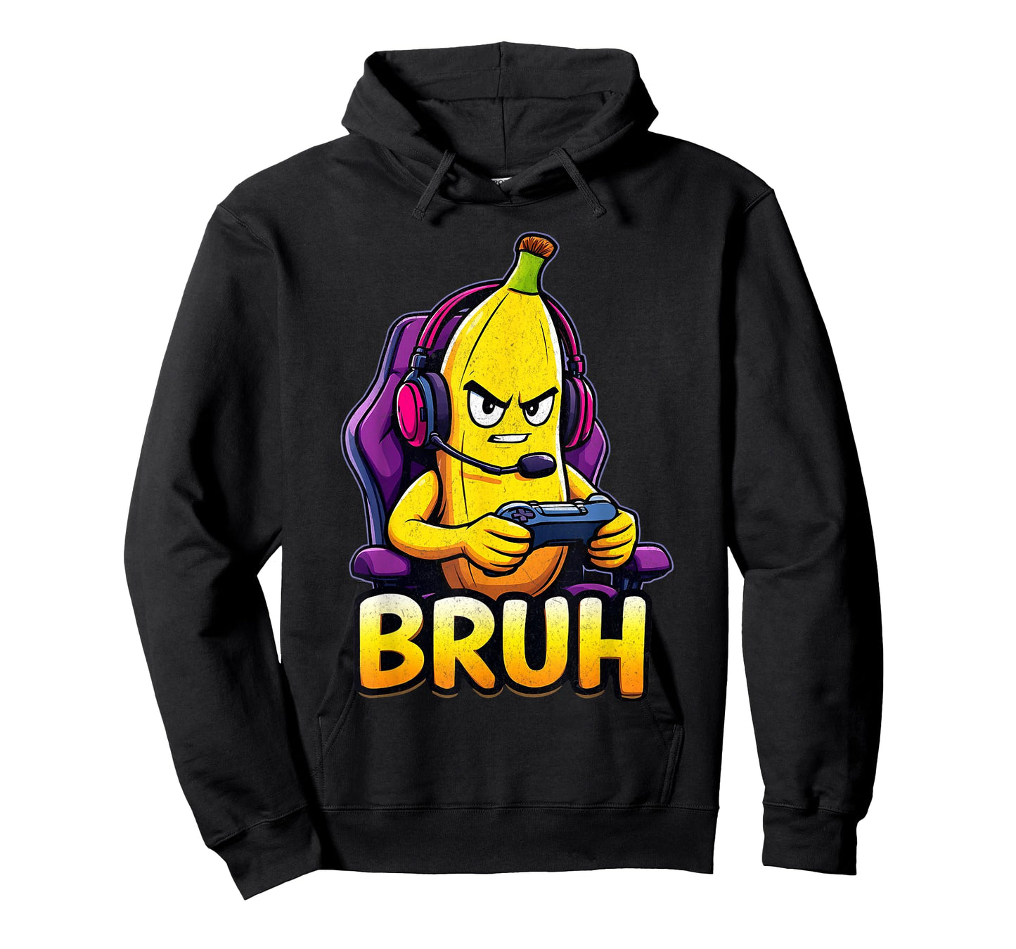 Funny Banana Gamer Bruh Meme Controller Gaming Humor Boys T-Shirt
