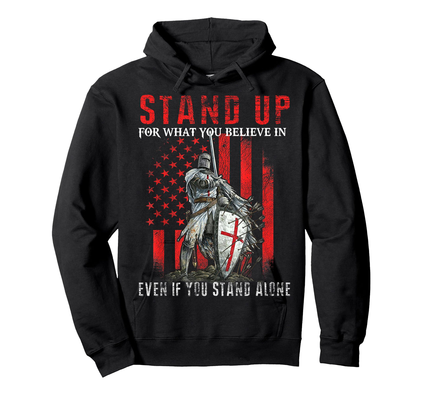 Knight Templar American Flag-Knight Templar Gift T-Shirt for Women Kids Men