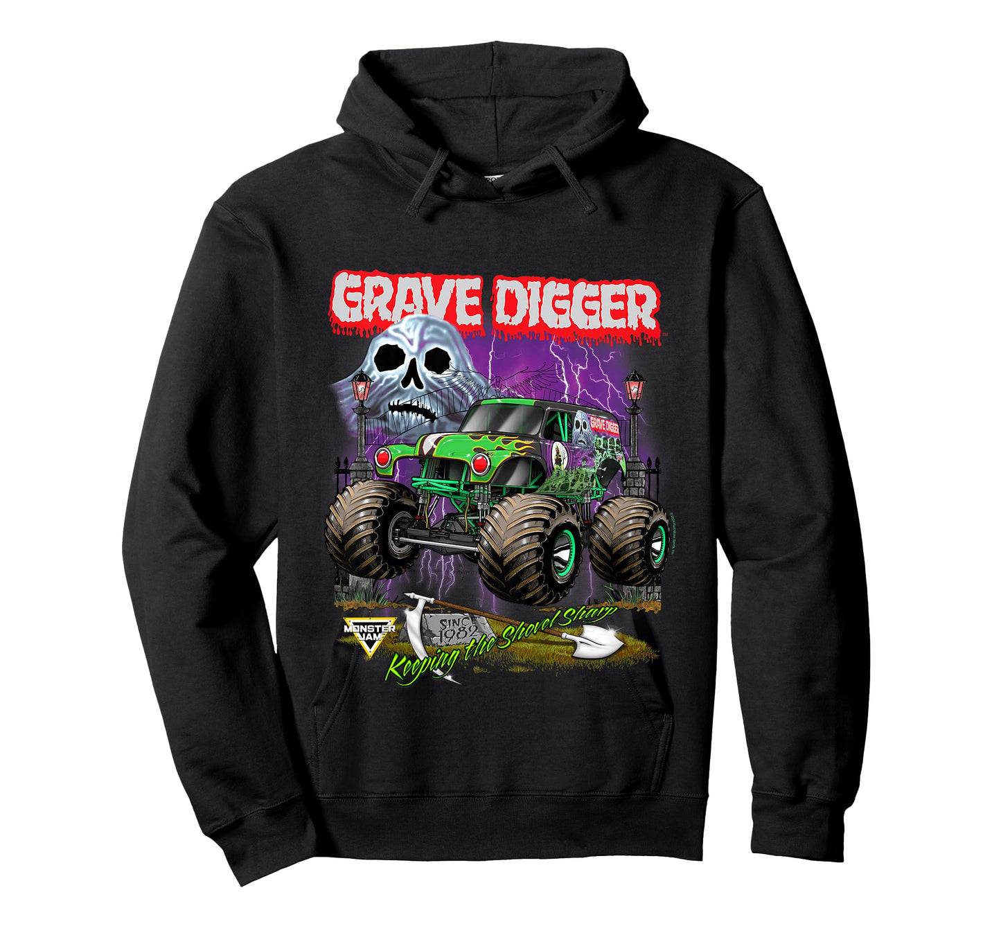 Monster Jam Grave Digger Shovel Sharp T-Shirt