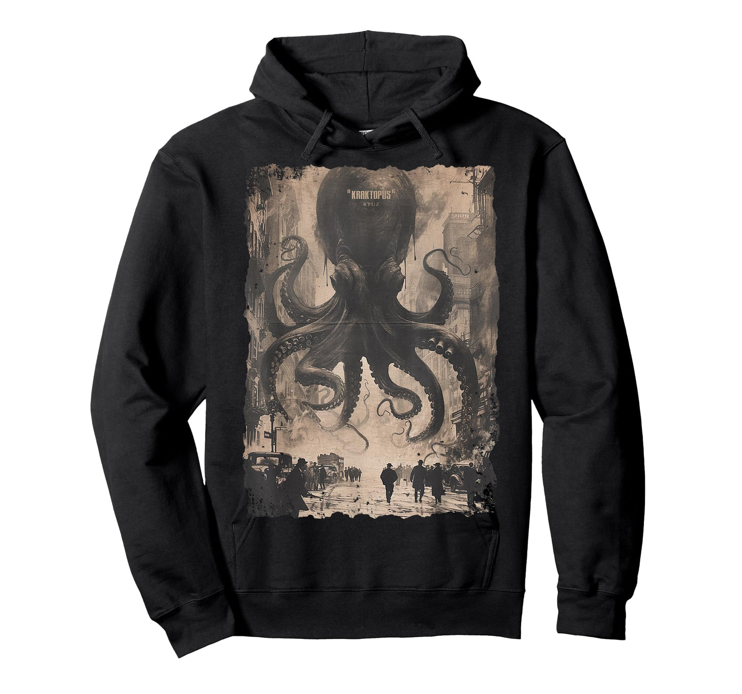 Y2K Streetwear Vintage Fashion Octopus Horror Monster Kraken T-Shirt