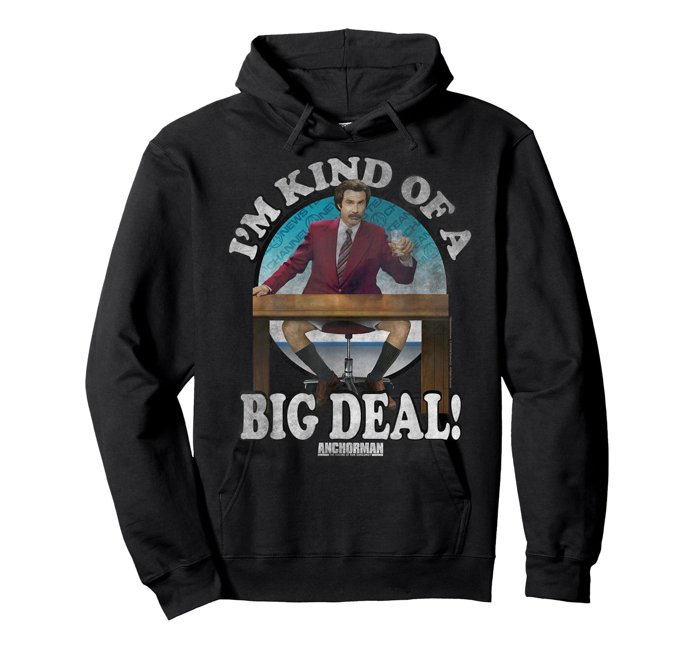 Anchorman Ron Burgundy I'm Kind of A Big Deal Circle T-Shirt