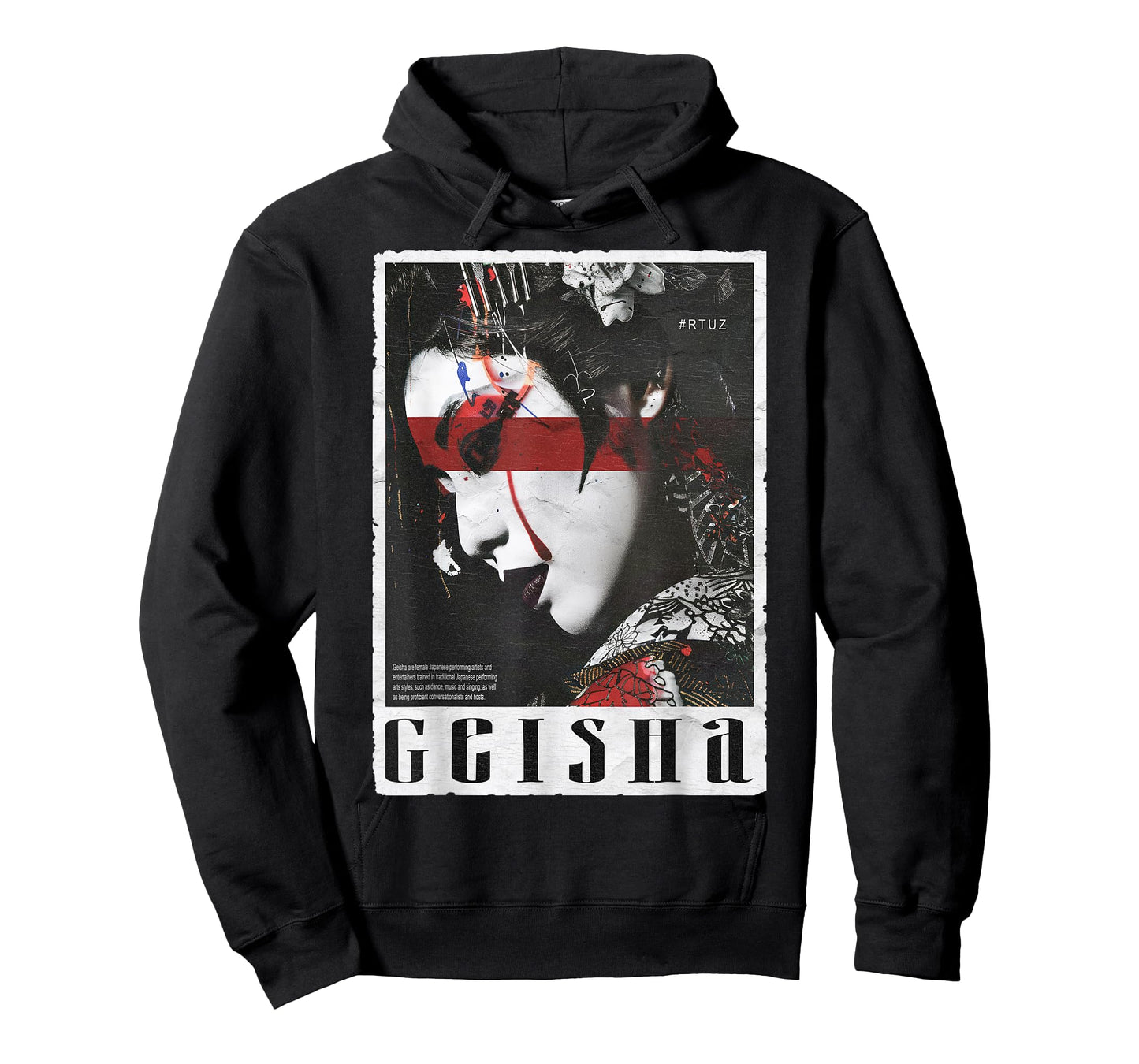 Hip Hop Y2K Vintage Hipster Edgy Urban Streetwear Geisha T-Shirt