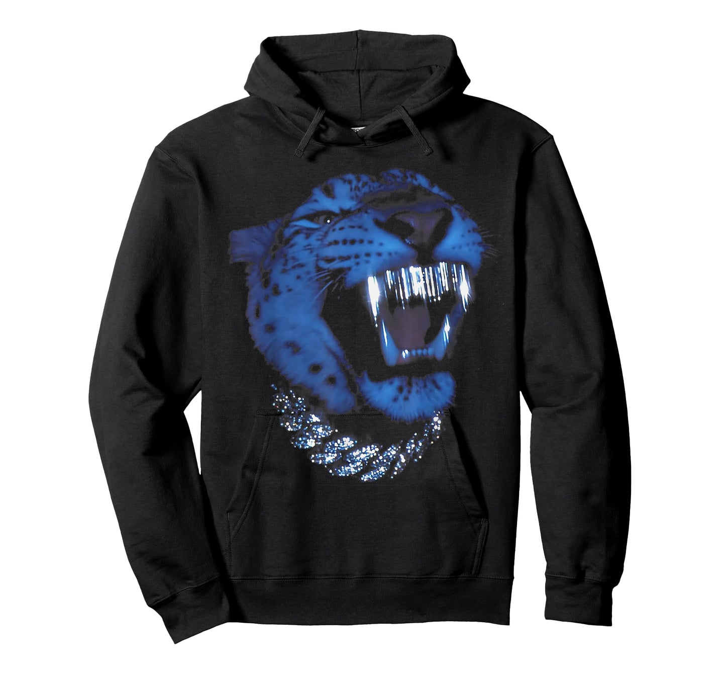 Gangsta Leopard Bling Animal Grillz Streetwear Men Women T-Shirt