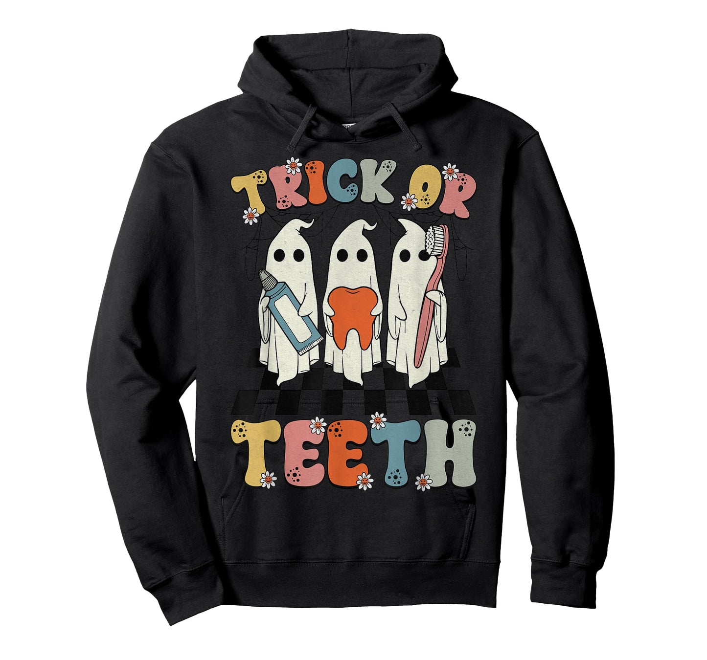 Funny Trick Or Teeth Halloween Dental Hygienist Or Assistant T-Shirt