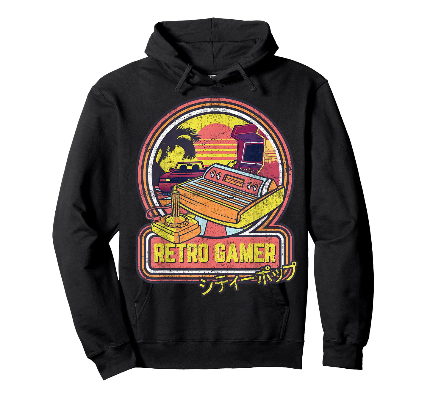 Retro Gamer Vintage 80s & 90s Japanese Arcade Video Games T-Shirt