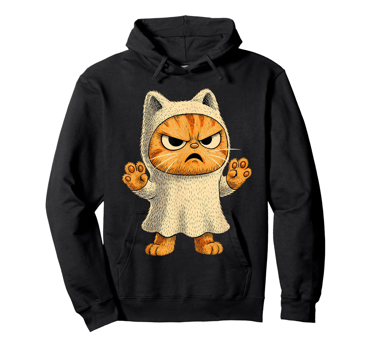 Sheet Ghost Cat Men Women Kids Teens Funny Halloween T-Shirt