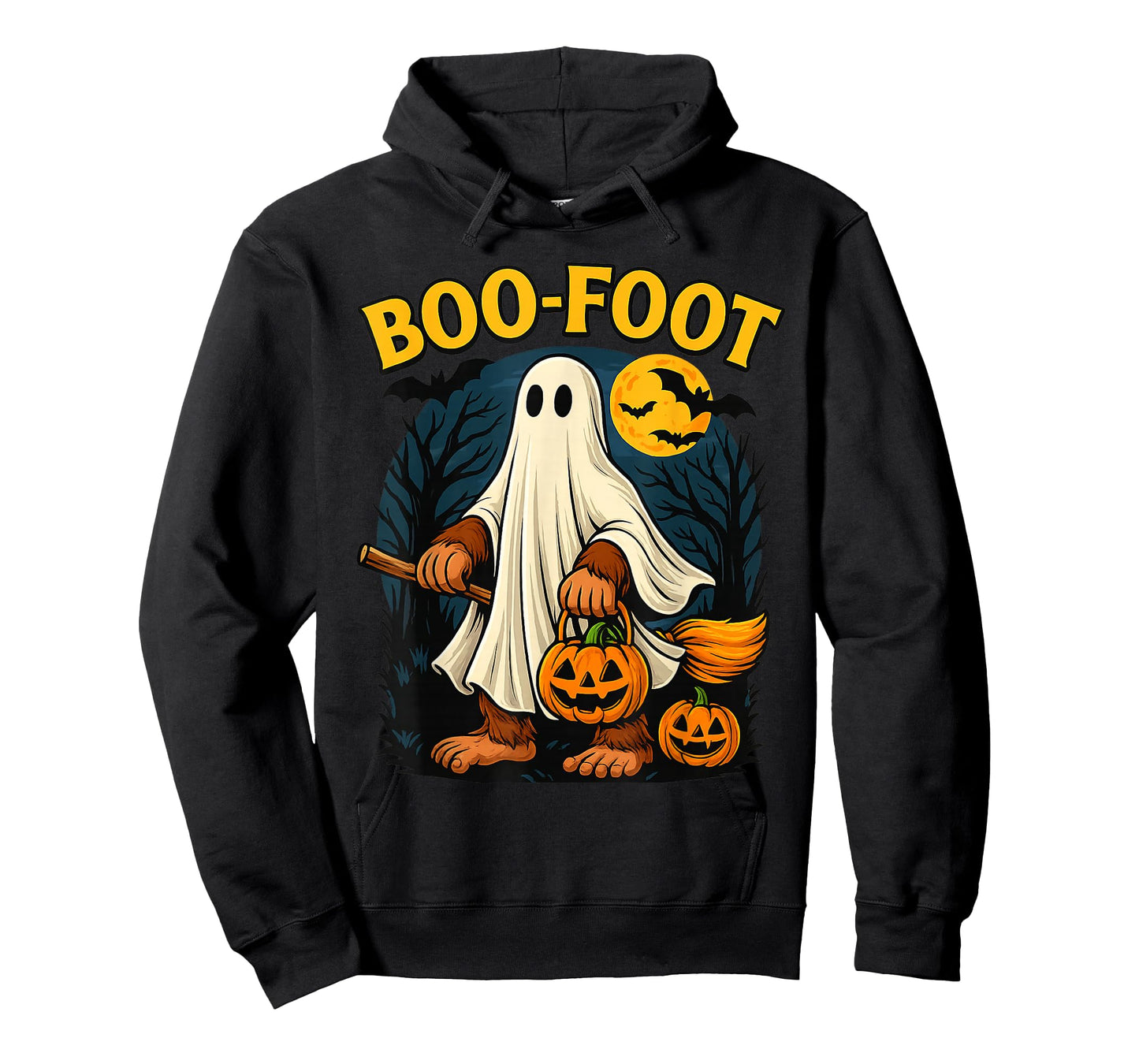 Boo-Foot Funny Bigfoot Ghost Costume Halloween Sasquatch T-Shirt