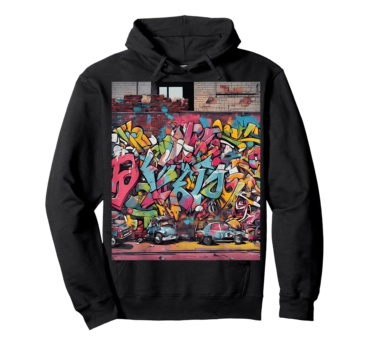 Animated Graffiti Scene Urban Art T-Shirt
