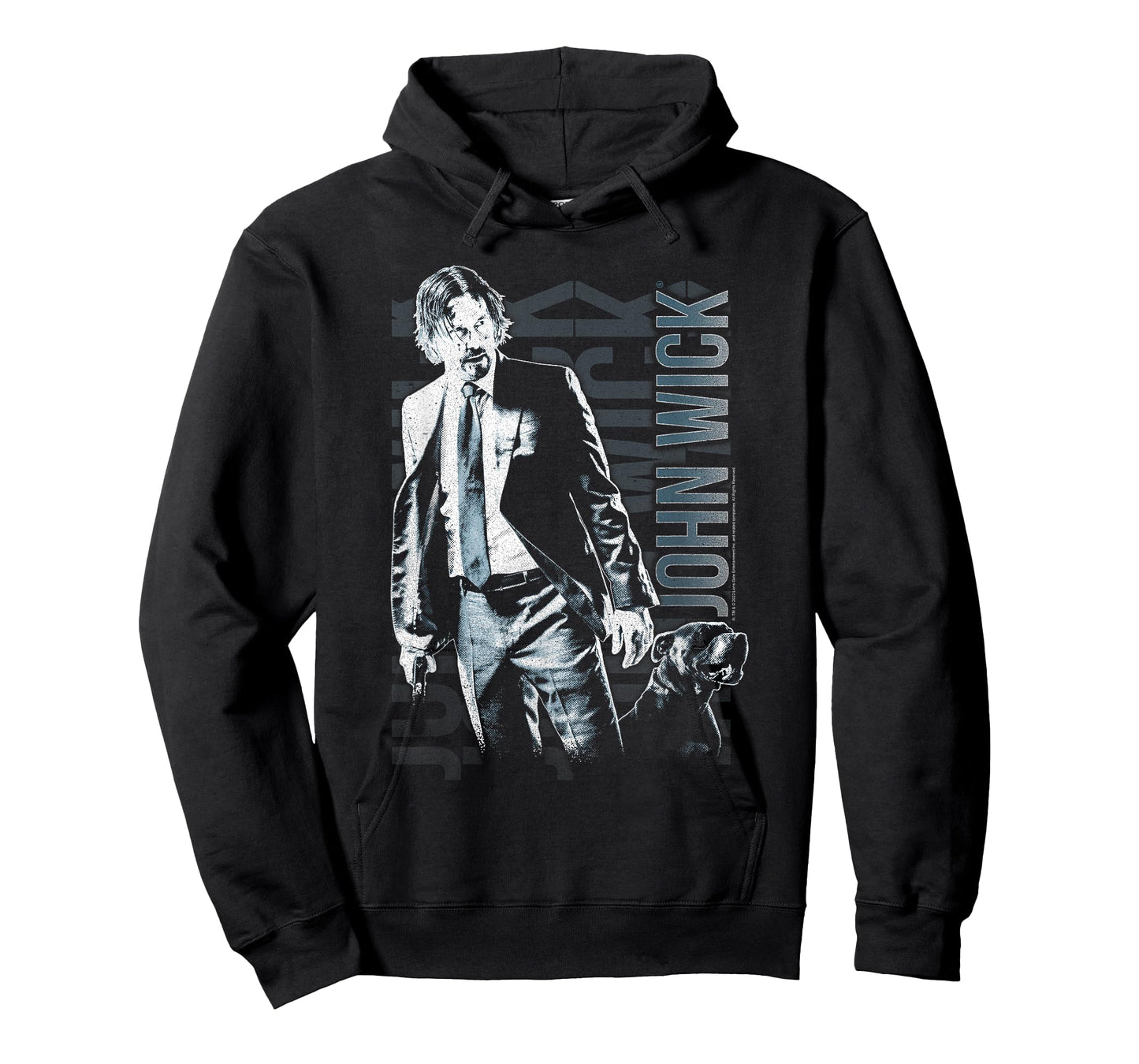 John Wick Distressed Photo with Dog Action Movie T-Shirt