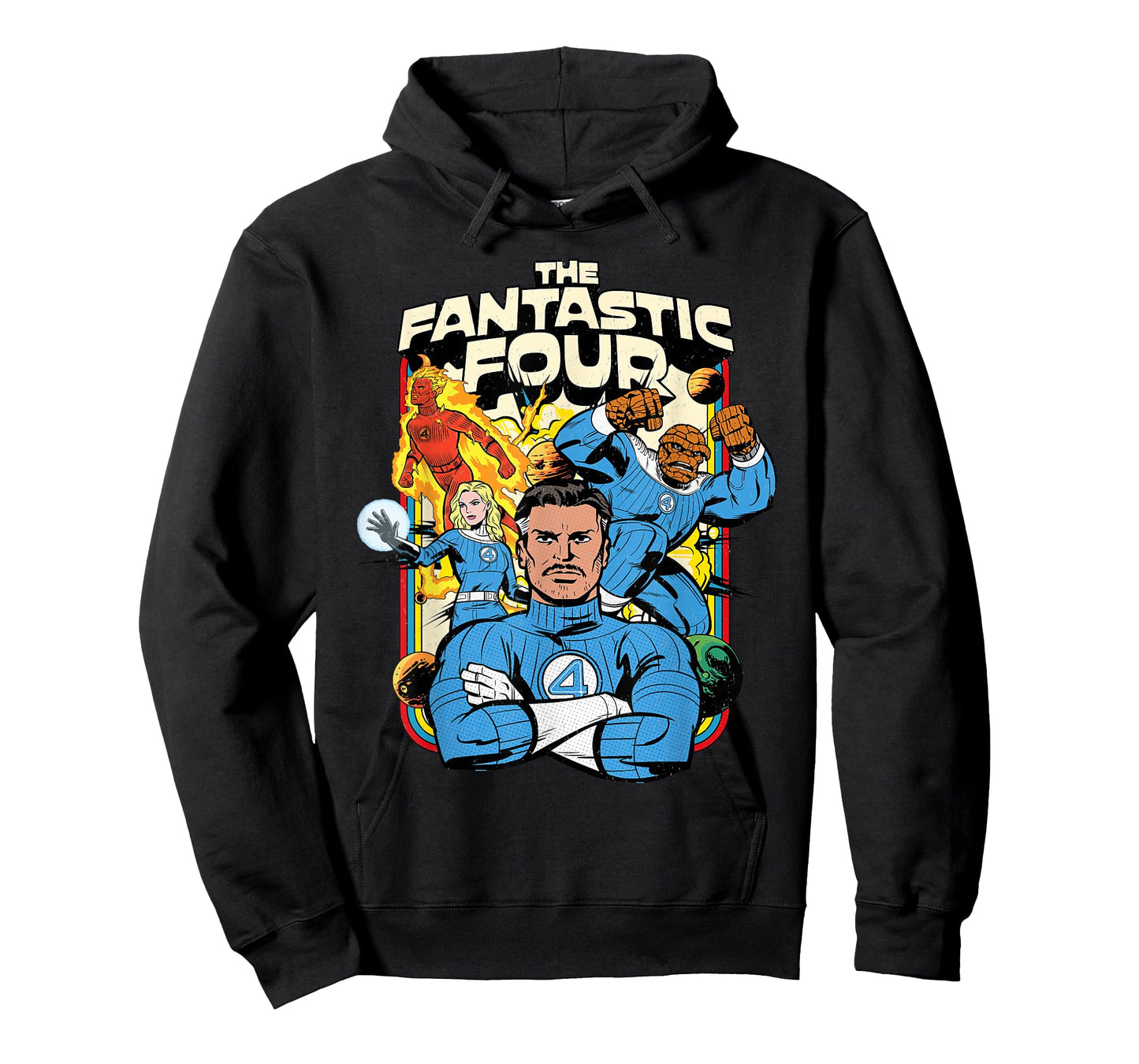 Marvel The Fantastic Four: First Steps Retro Planets Team T-Shirt