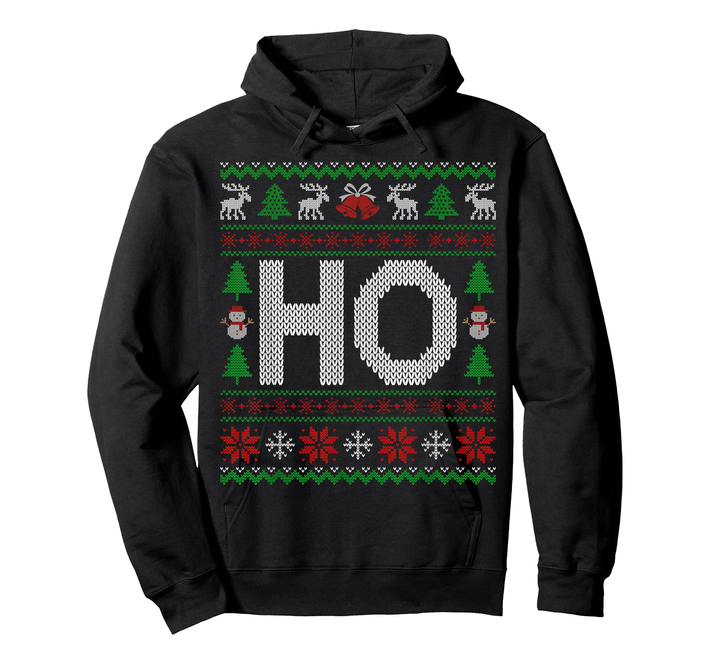 HO Where My Ho's at Matching Couples Ugly Christmas Sweater T-Shirt