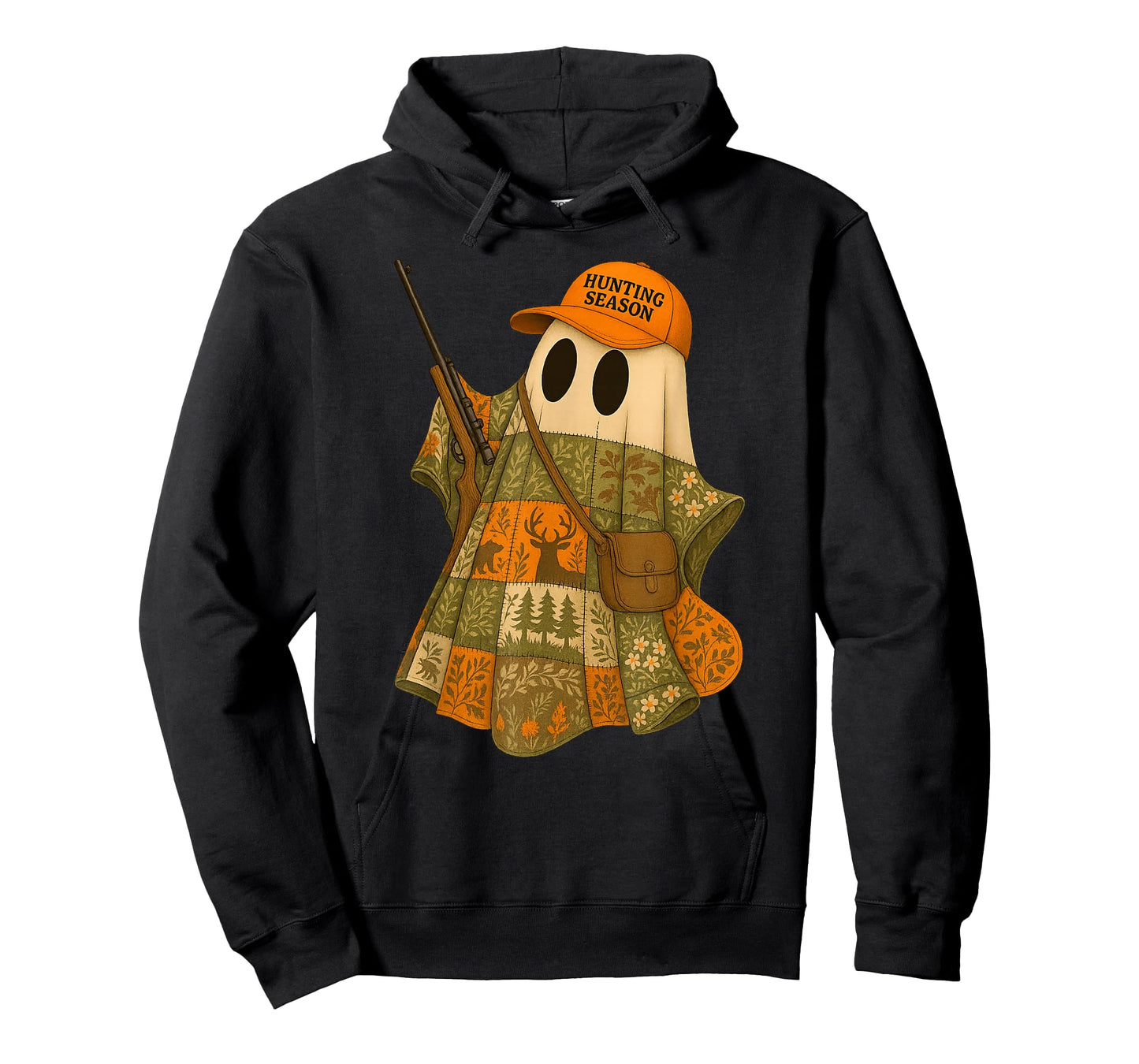 Hunting Season Camo Hunting Ghost Patchwork T-Shirt