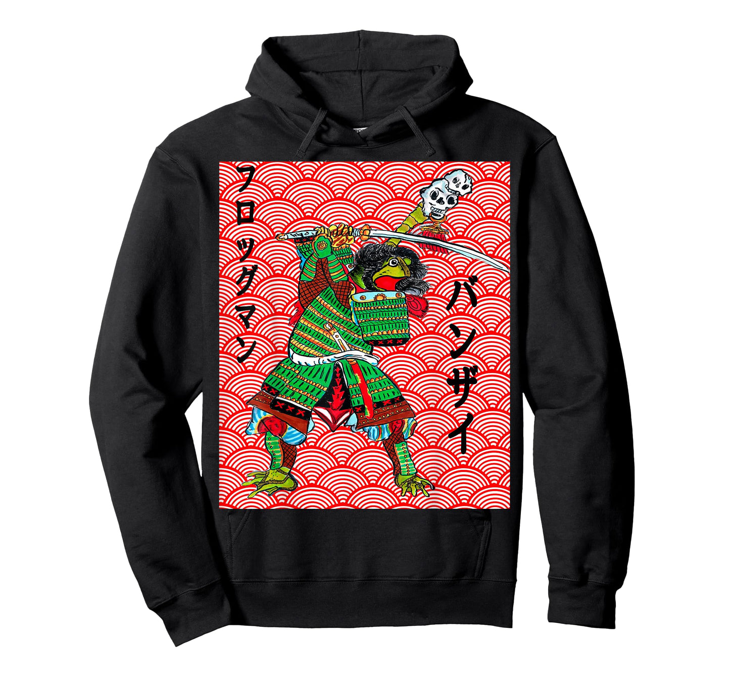 Japanese Samurai Frog Tattoo Design Traditional T-Shirt