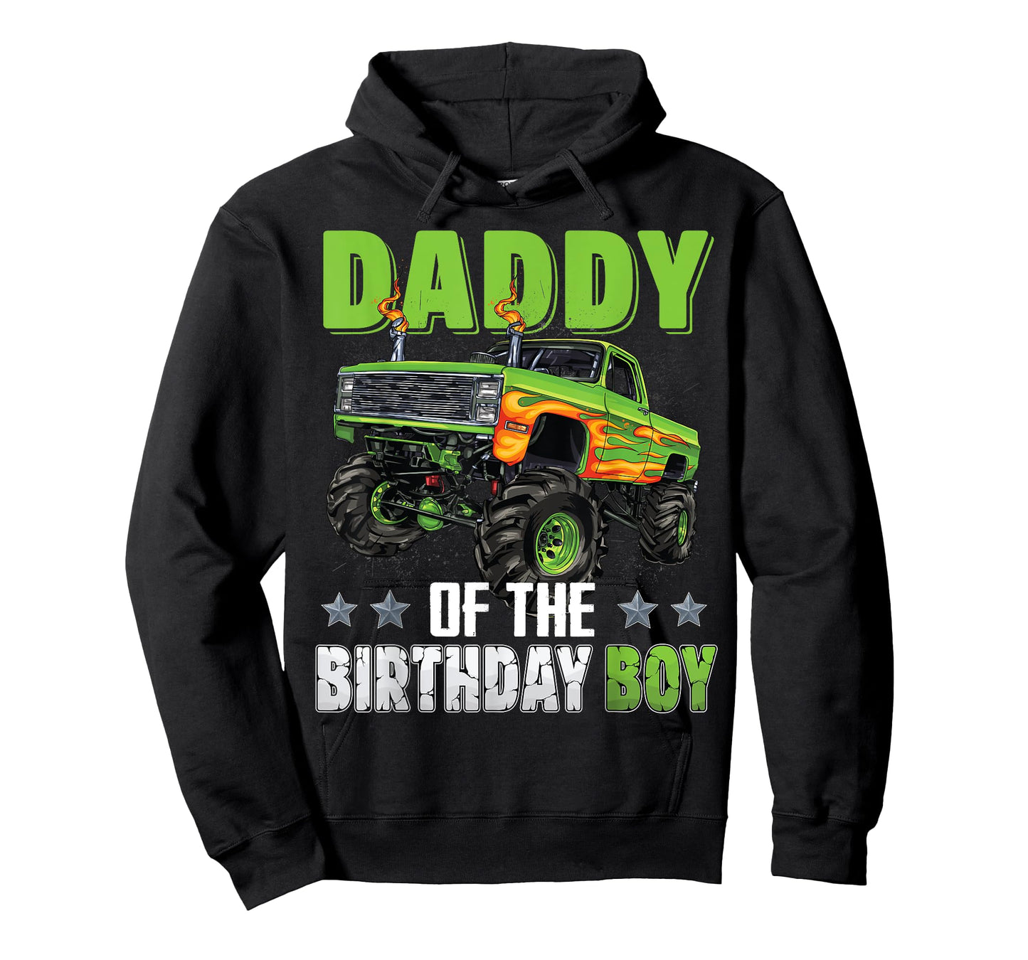 Daddy of Birthday Boy Monster Truck Car Family Matching T-Shirt