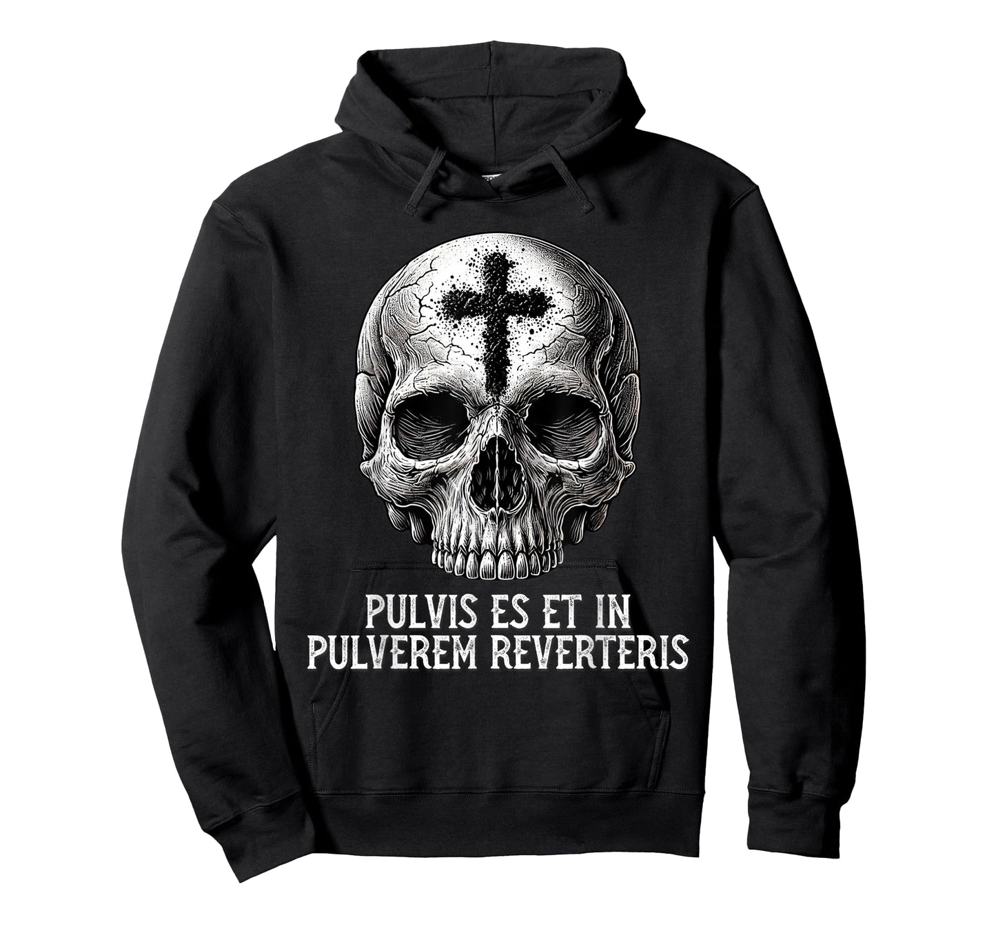 Memento Mori Catholic Crucifix Traditional Latin Mass Skull T-Shirt