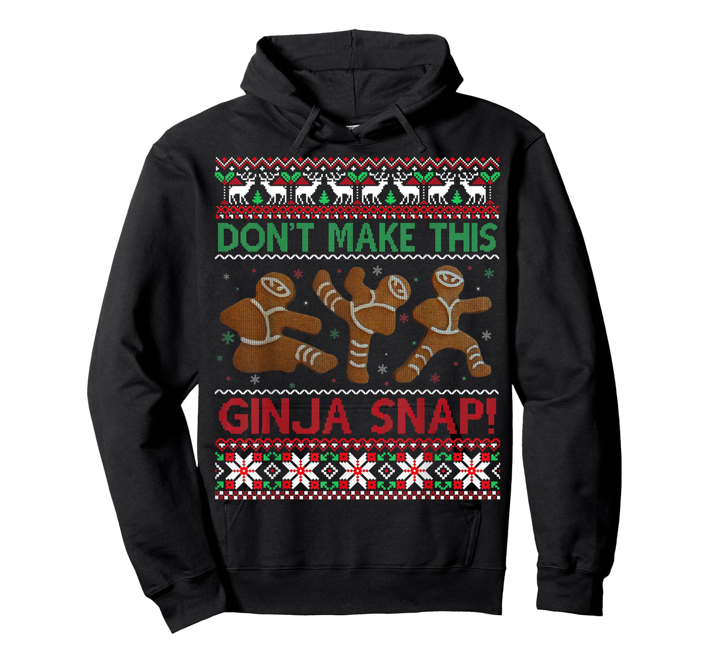 Don't Make This Ginja Snap Ugly Christmas Sweater T-Shirt