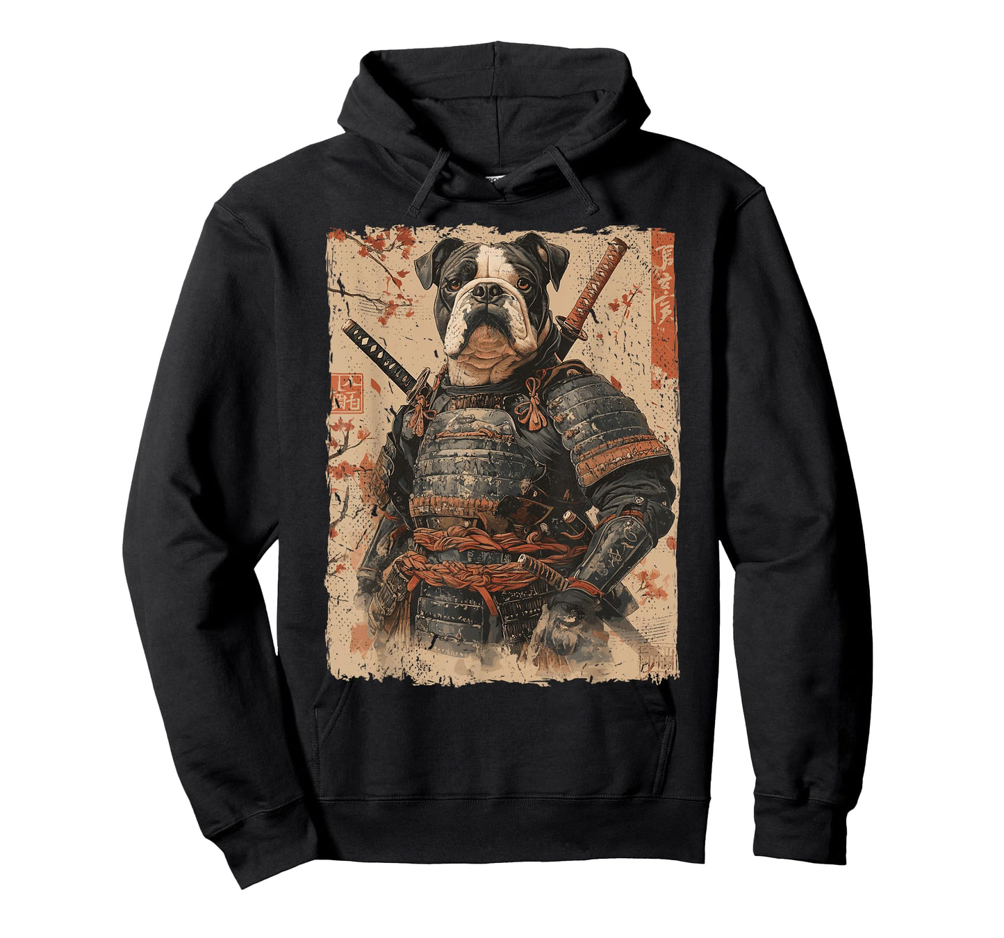 Samurai Dog Warrior Japanese Ukiyo-e Artwork Dog Samurai T-Shirt for Men Women Kids