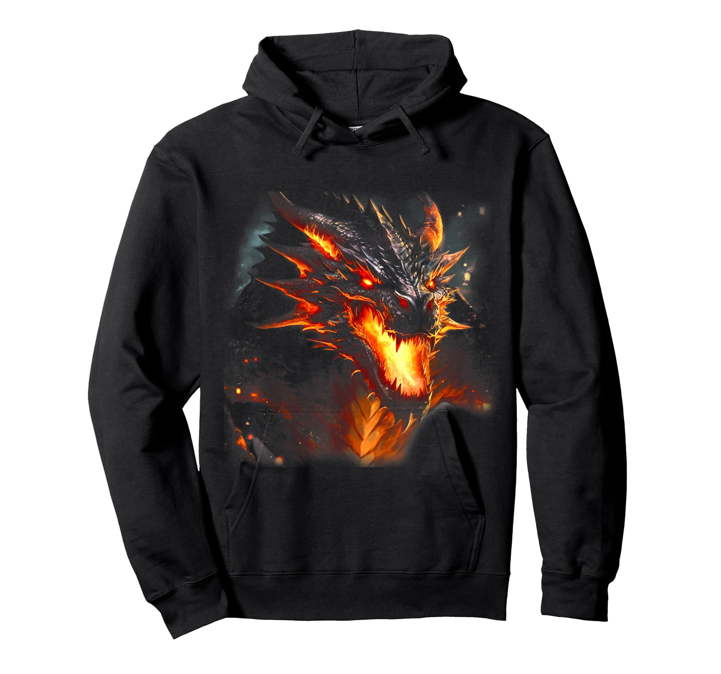 Fire Dragon Head Mythical Dragon Love Breathing Fire Fantasy T-Shirt
