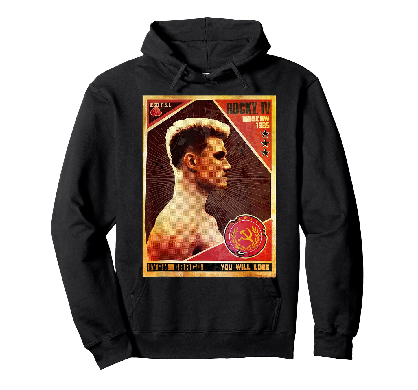 Rocky IV You Will Lose Ivan Drago Poster T-Shirt
