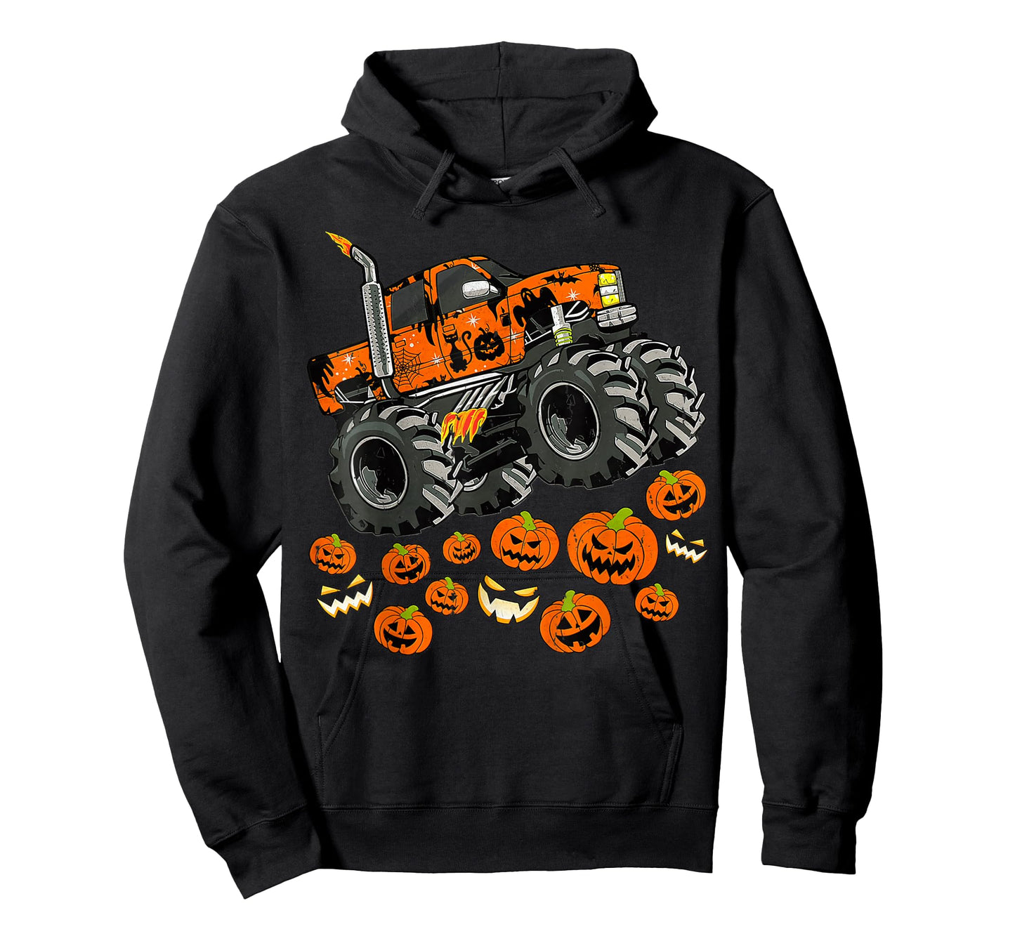 Pumpkin Monster Truck Halloween Costume T-Shirt